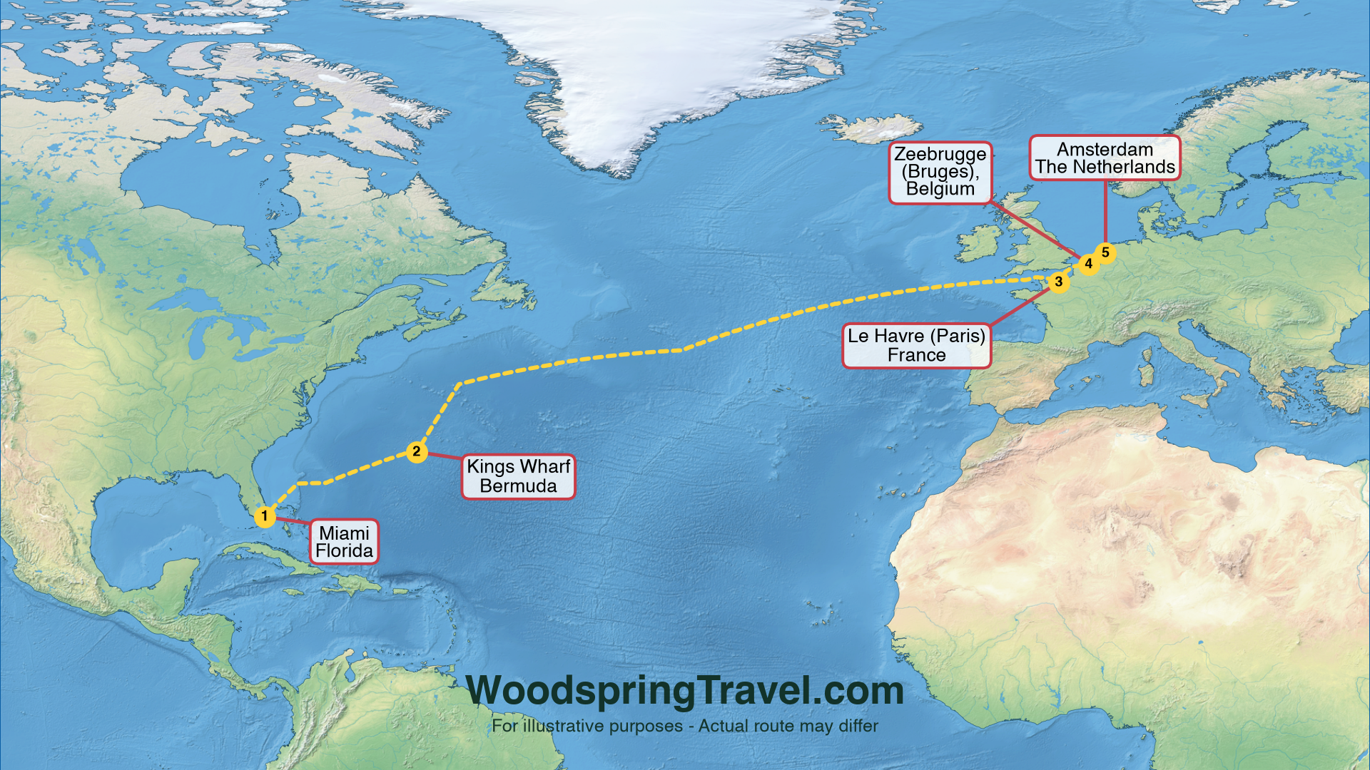 Route Illustration - Actual route may differ