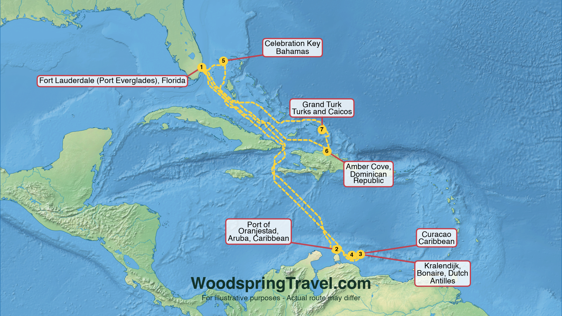 Route Illustration - Actual route may differ