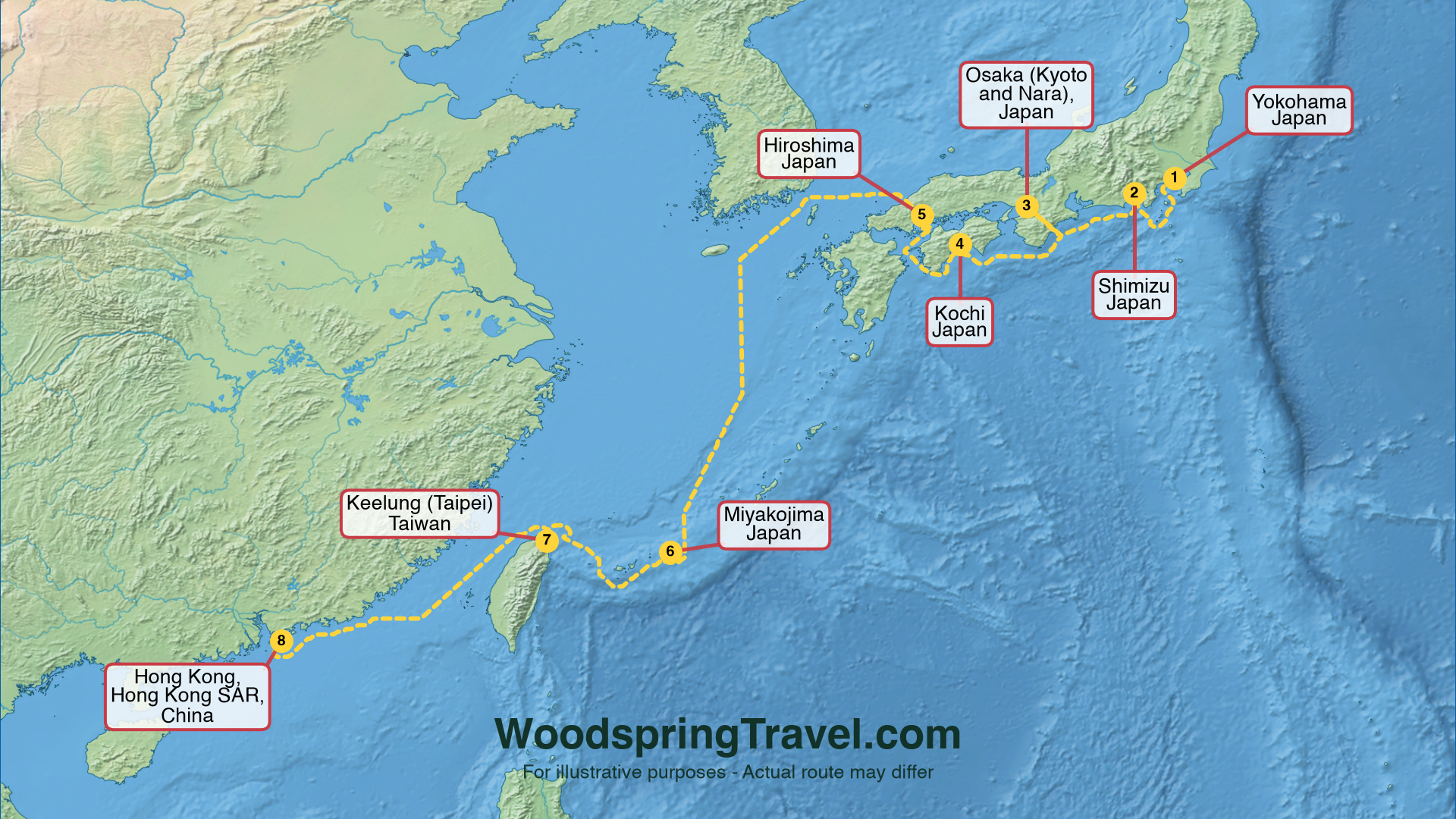 Route Illustration - Actual route may differ Route Illustration - Actual route may differ