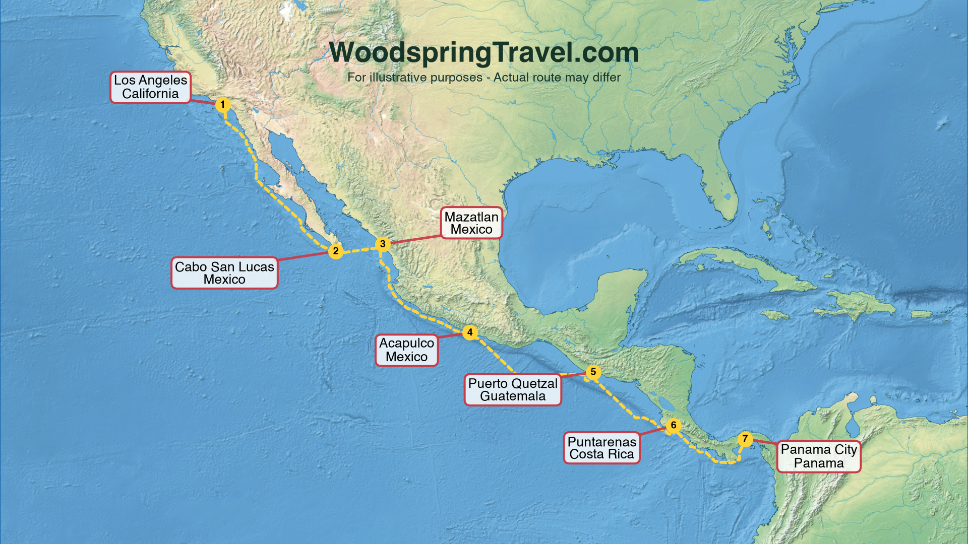 Route Illustration - Actual route may differ