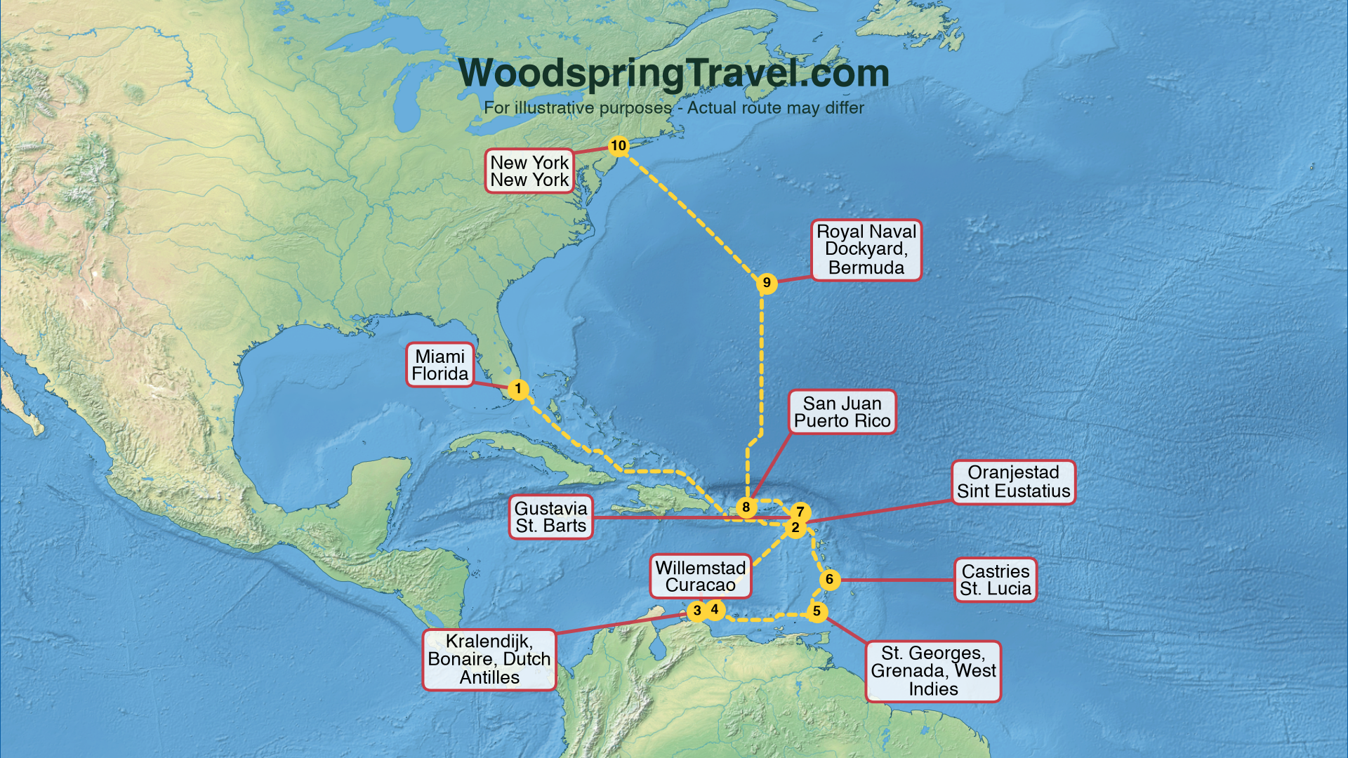 Route Illustration - Actual route may differ