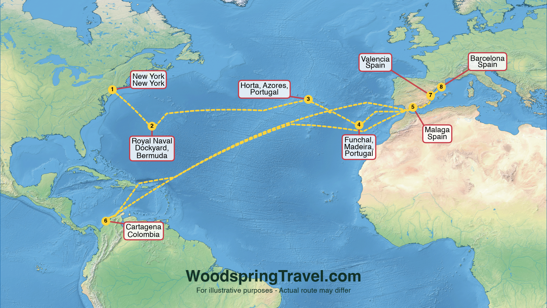 Route Illustration - Actual route may differ