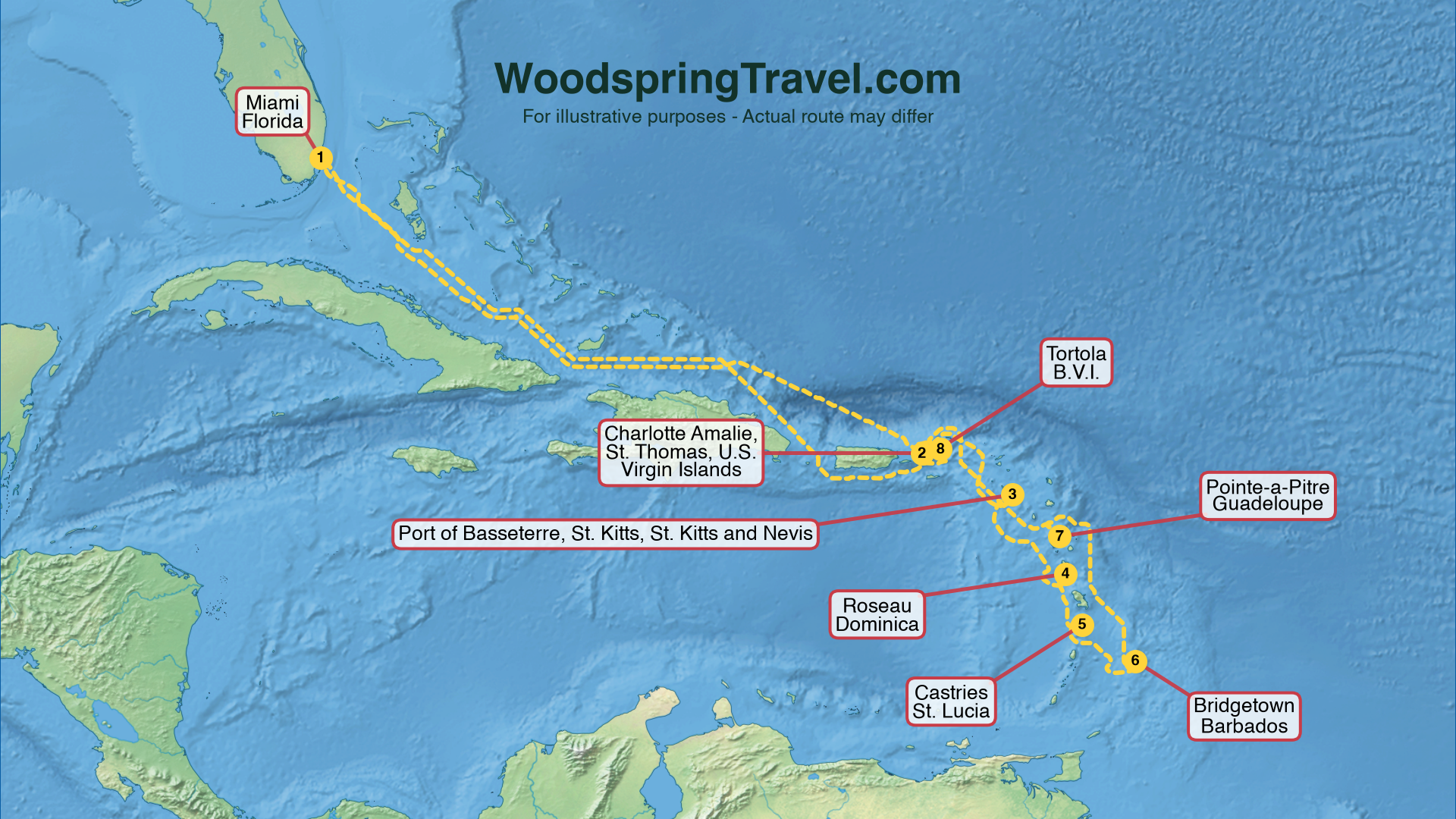 Route Illustration - Actual route may differ