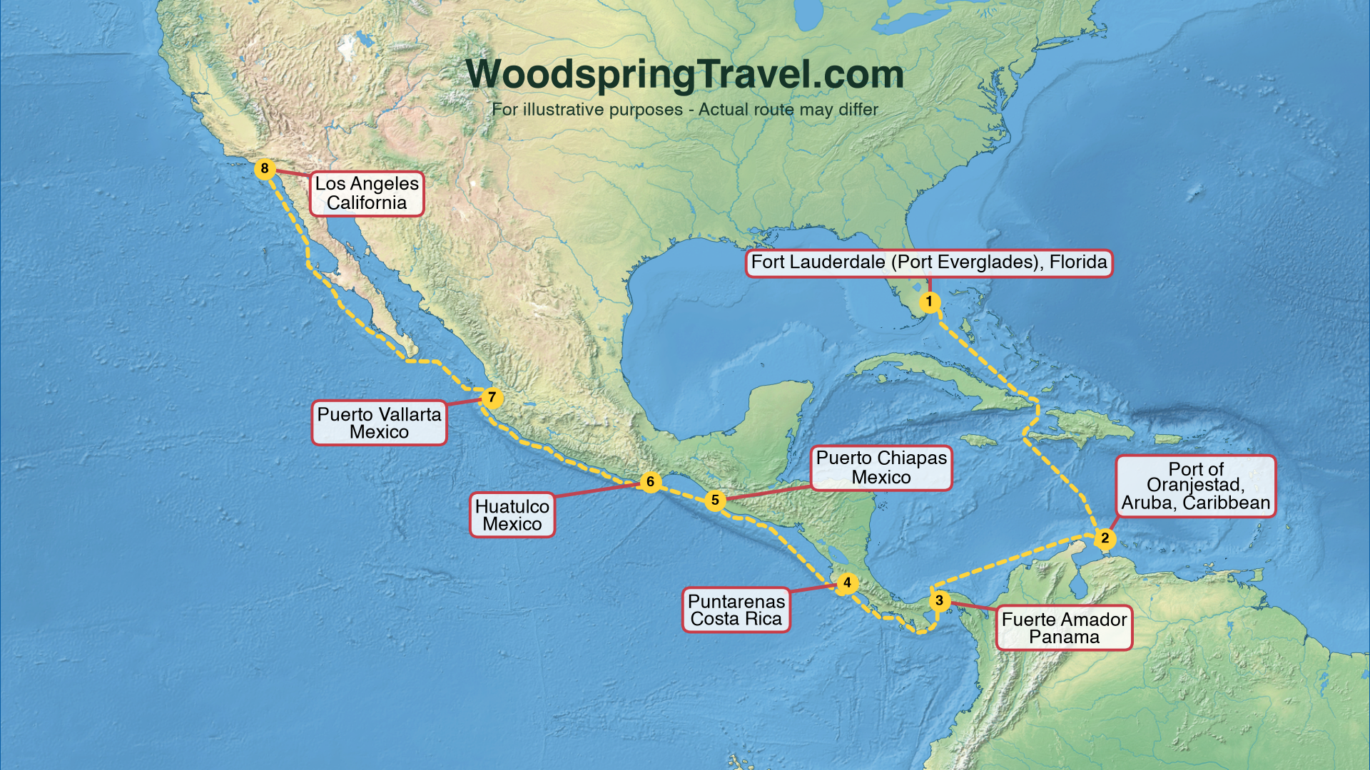 Route Illustration - Actual route may differ