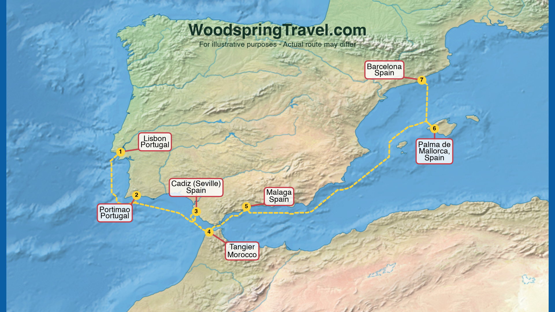 Route Illustration - Actual route may differ