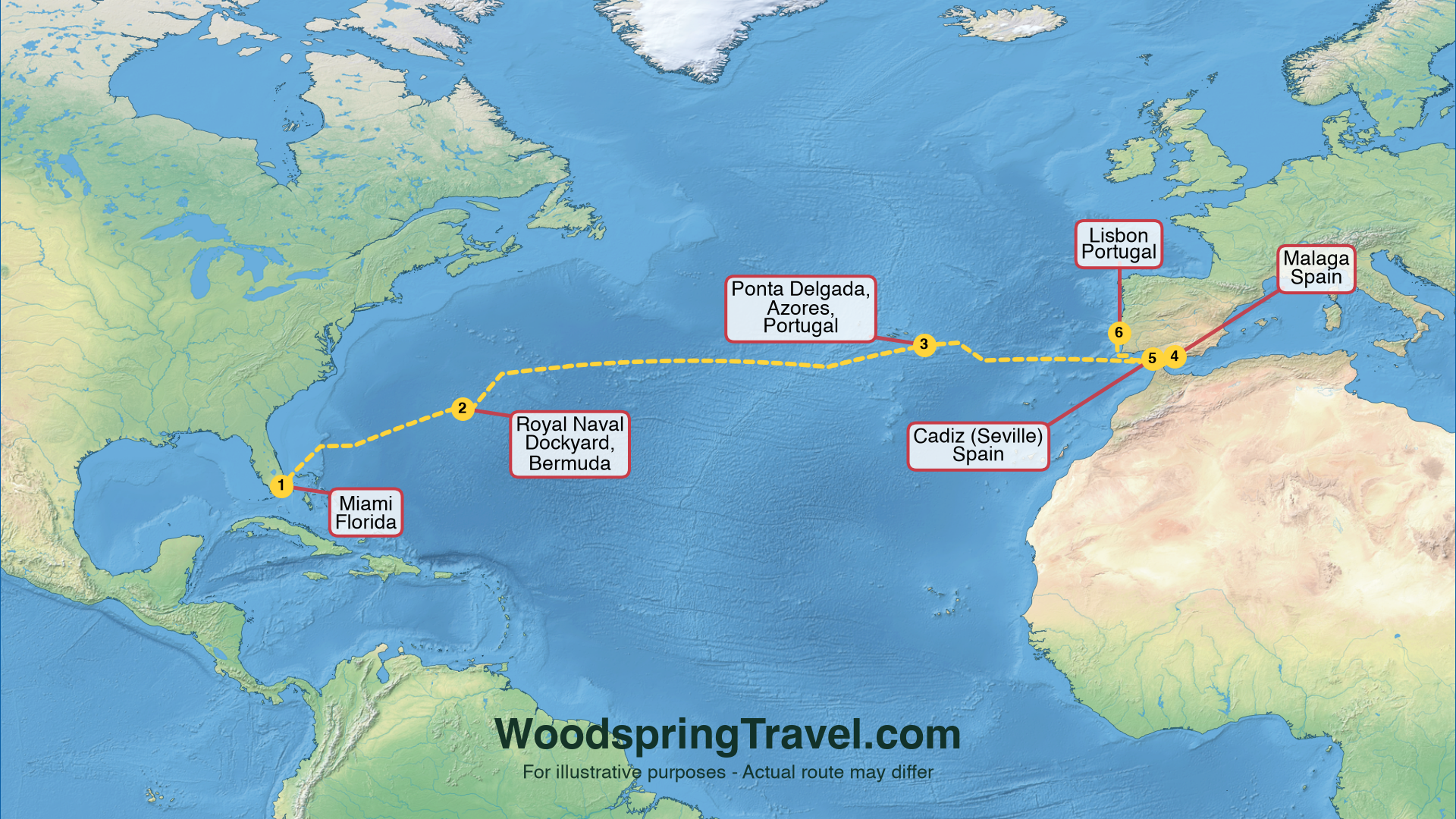 Route Illustration - Actual route may differ