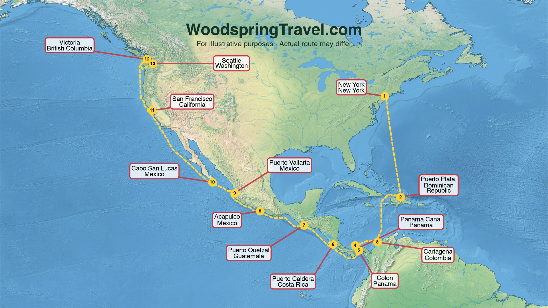 Route Illustration - Actual route may differ
