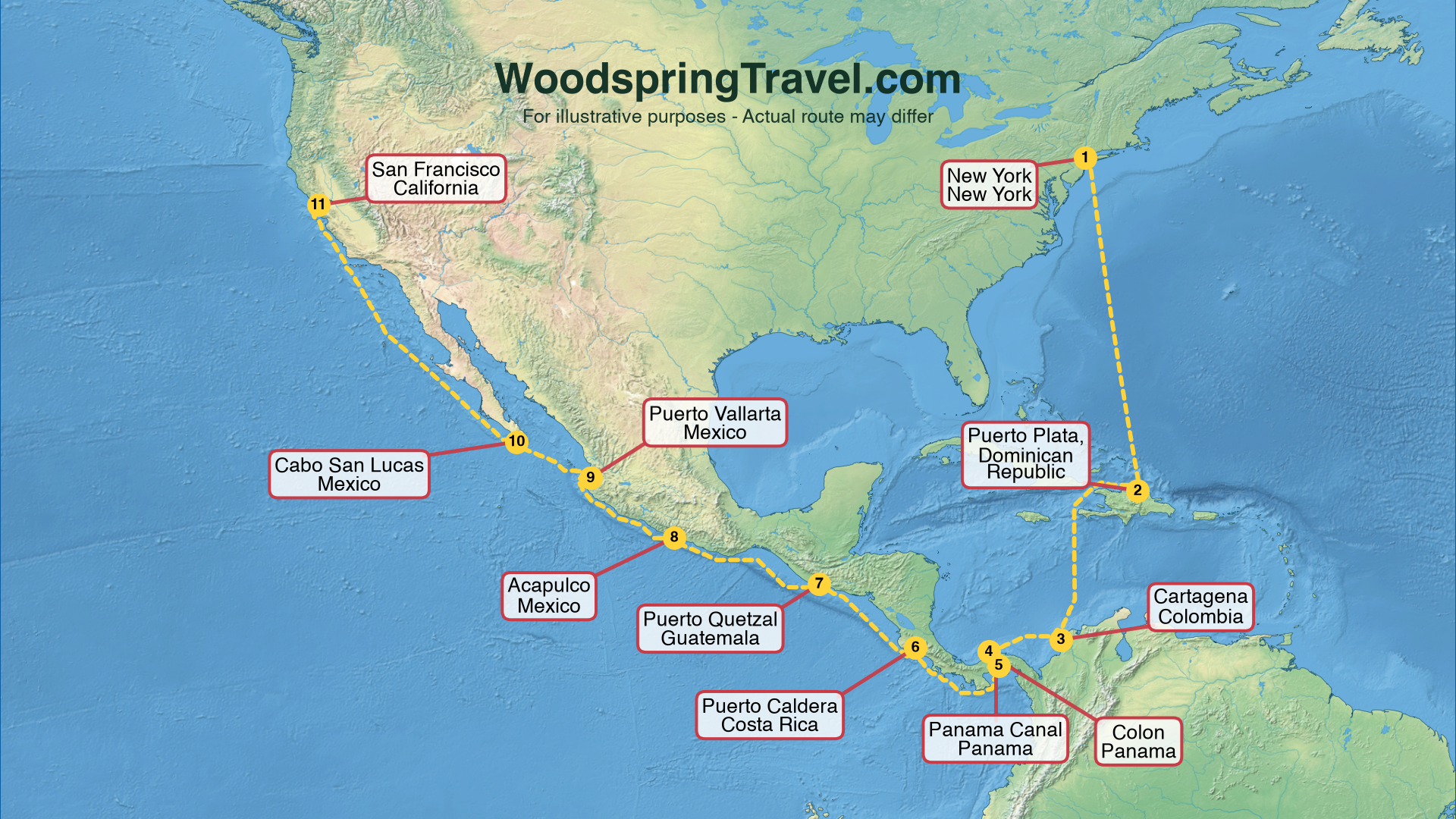 Route Illustration - Actual route may differ