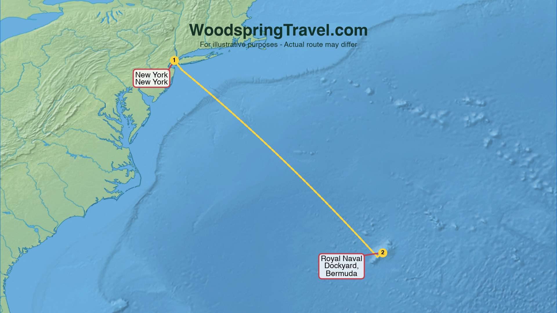 Route Illustration - Actual route may differ