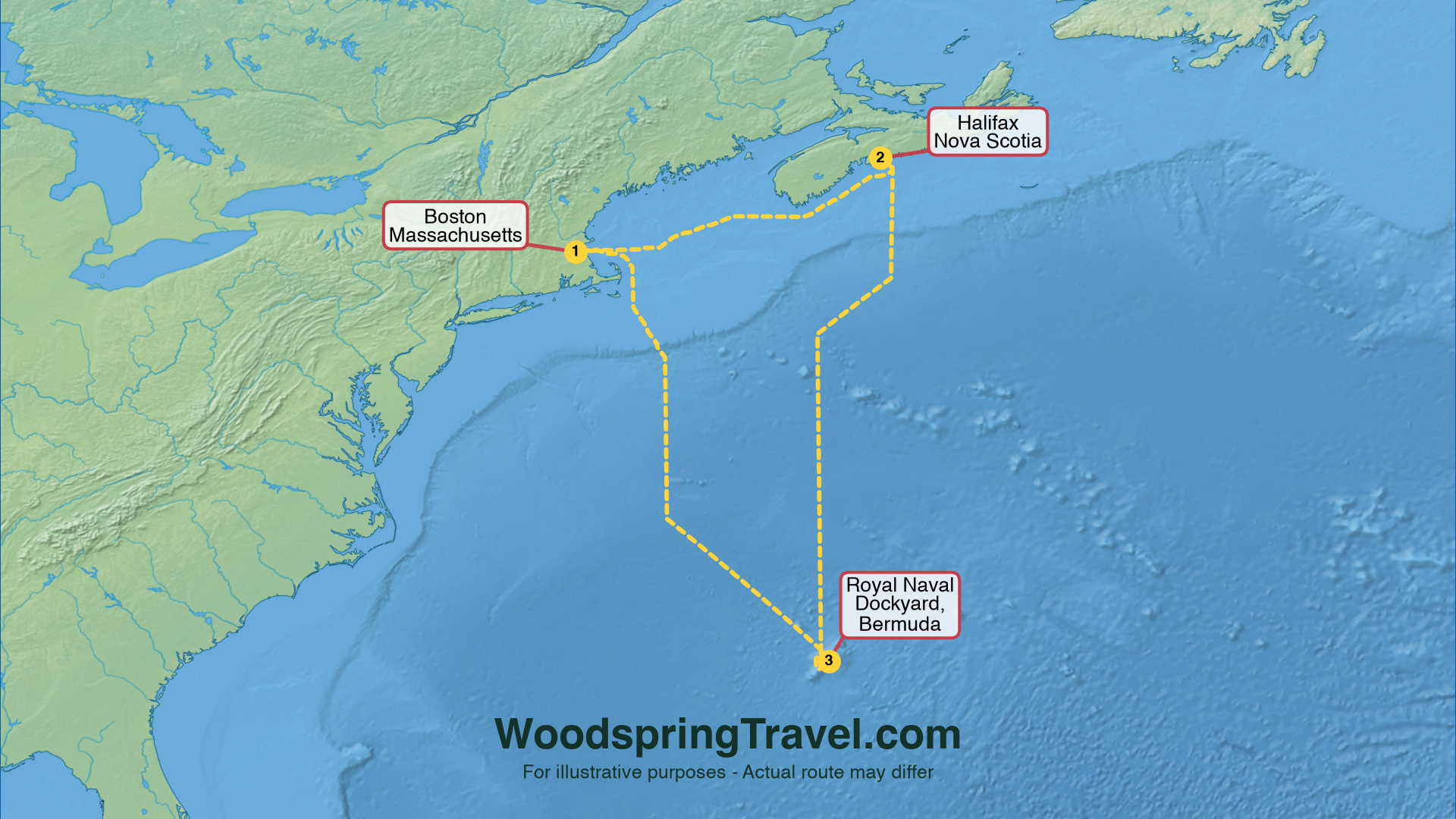 Route Illustration - Actual route may differ