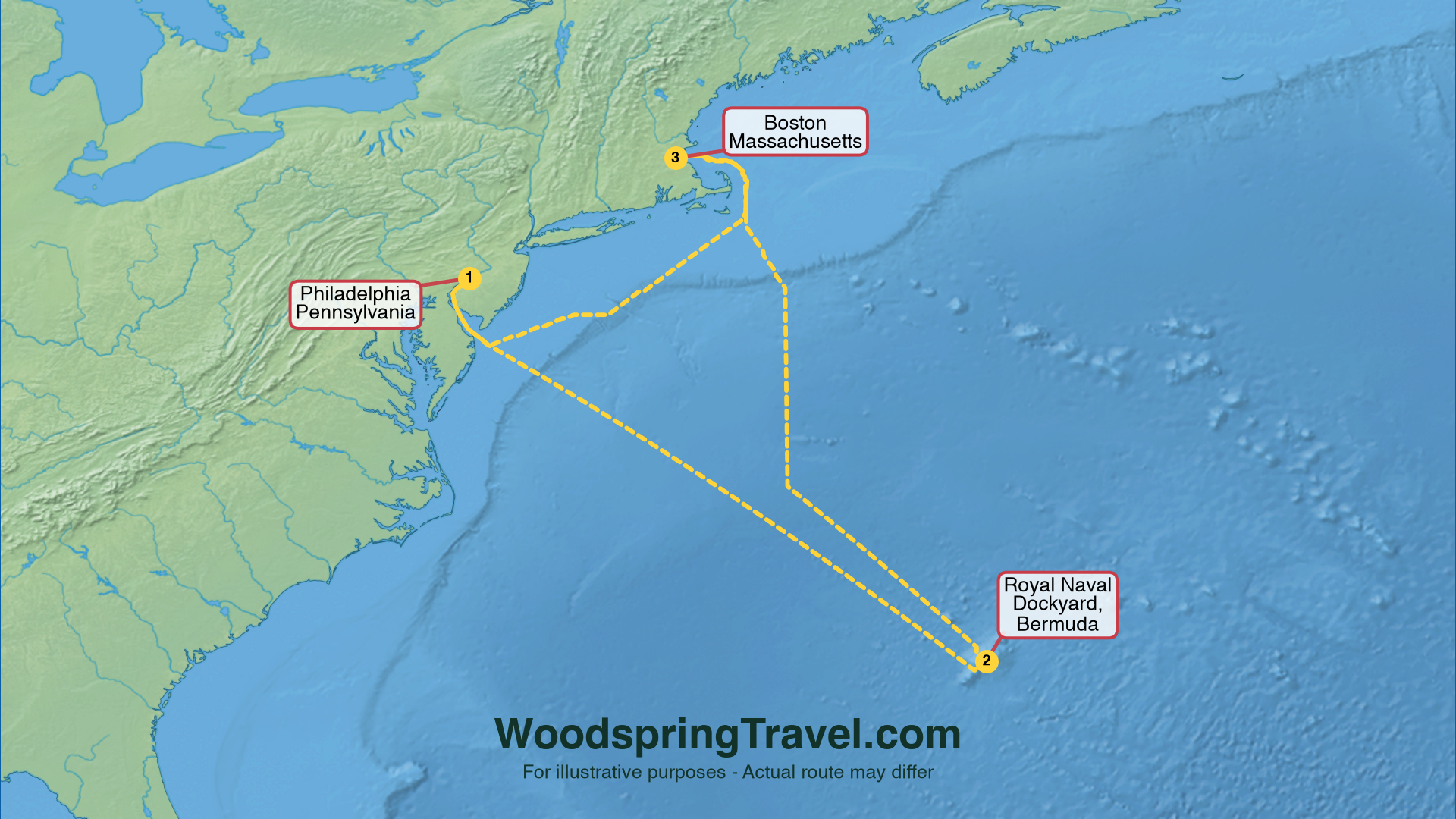 Route Illustration - Actual route may differ