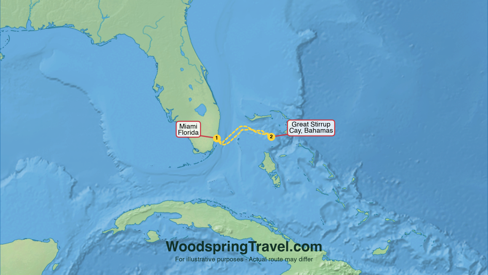 Route Illustration - Actual route may differ