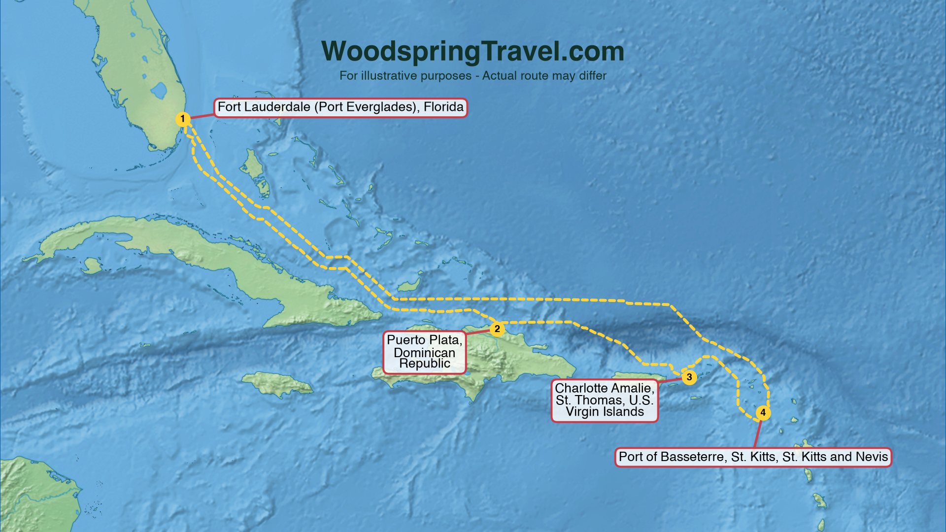 Route Illustration - Actual route may differ