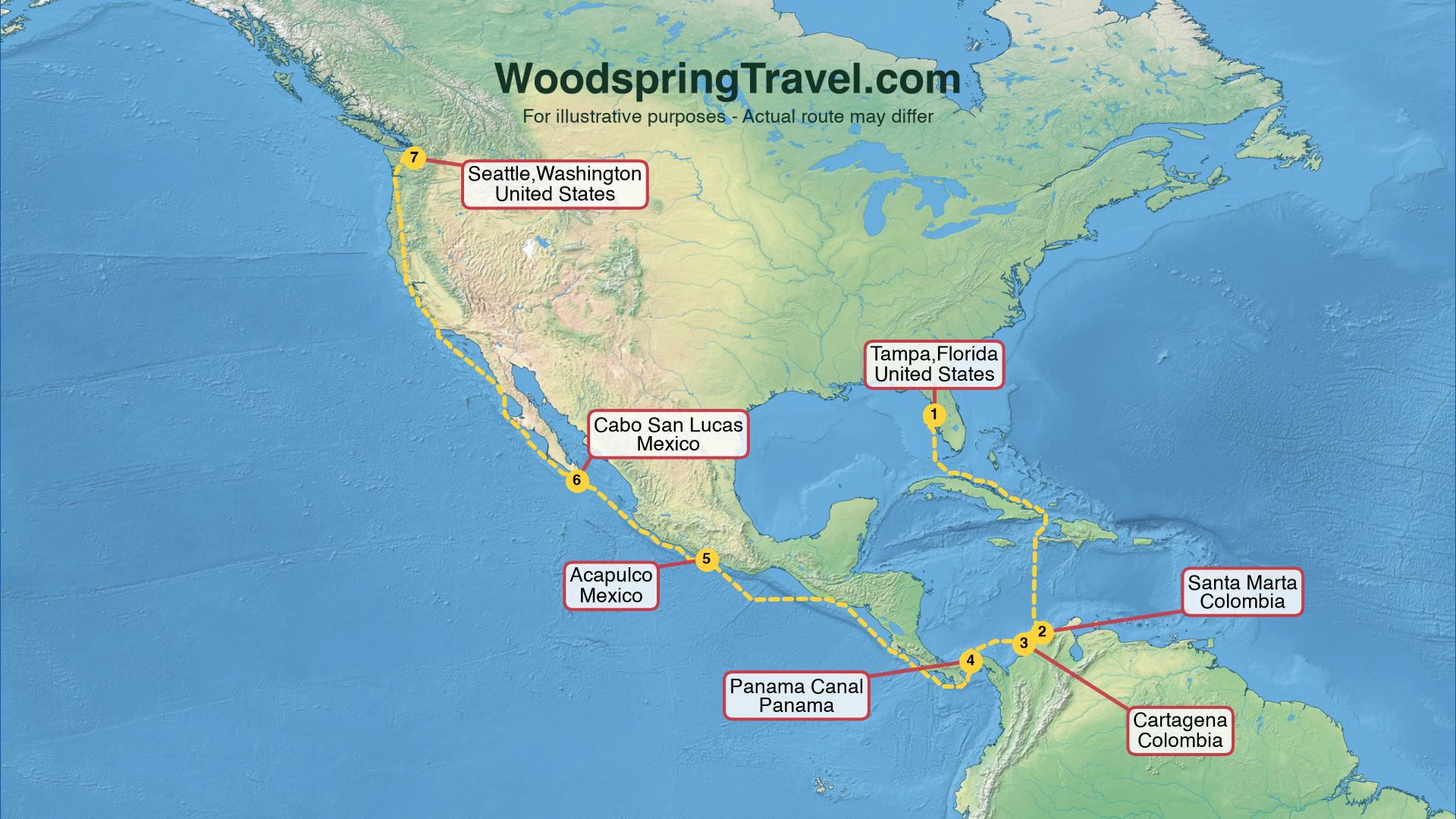 Route Illustration - Actual route may differ