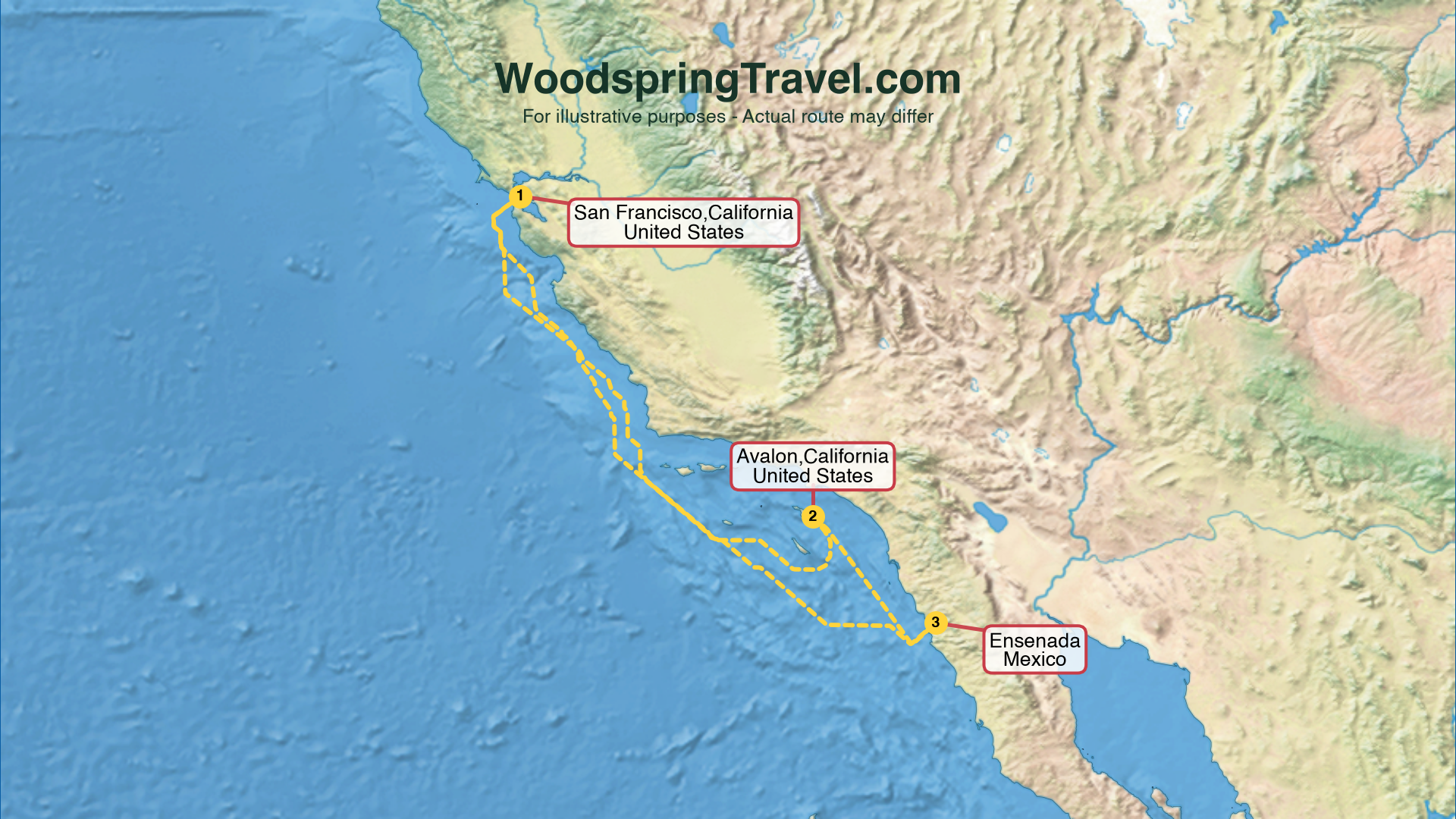 Route Illustration - Actual route may differ