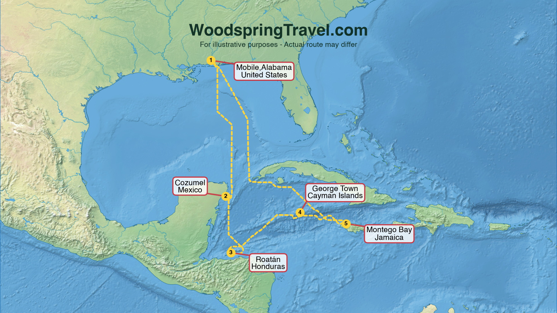 Route Illustration - Actual route may differ