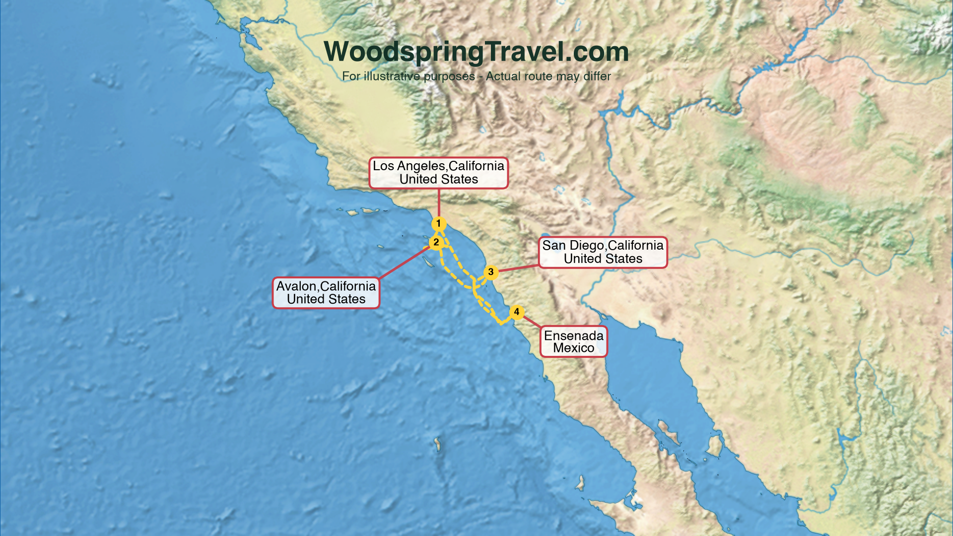 Route Illustration - Actual route may differ