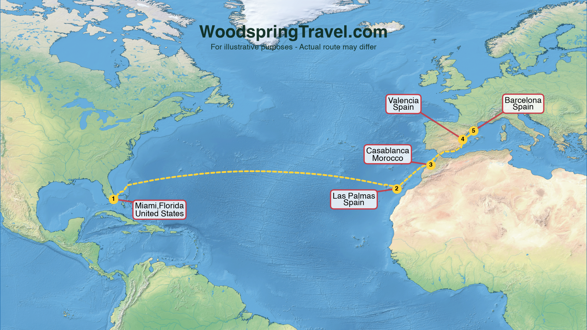Route Illustration - Actual route may differ