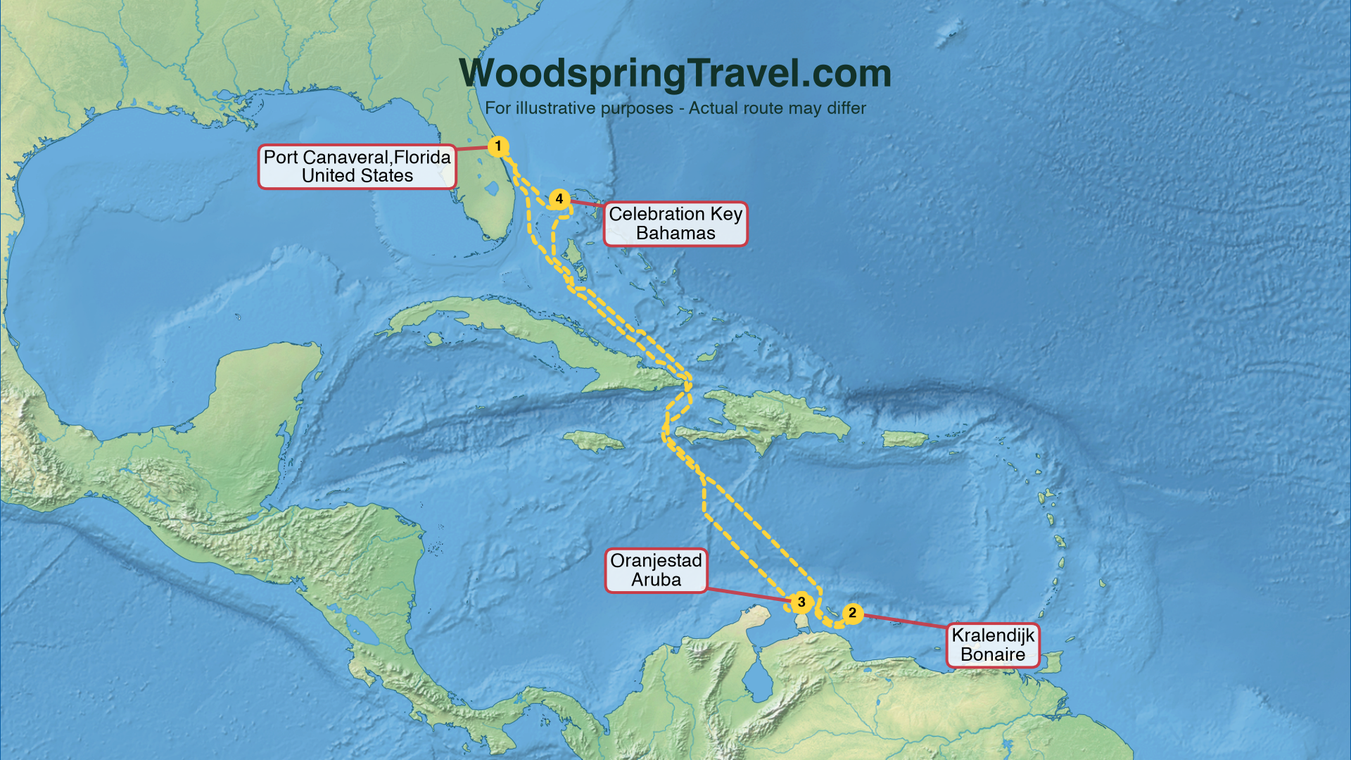 Route Illustration - Actual route may differ