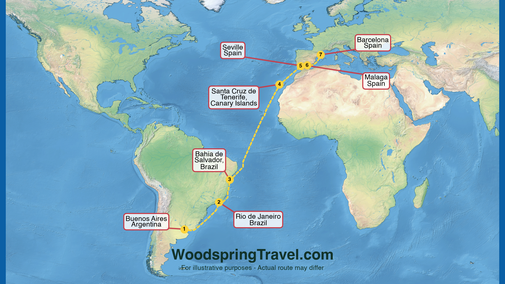 Route Illustration - Actual route may differ