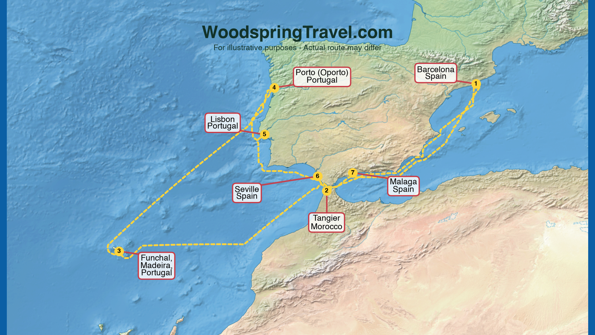 Route Illustration - Actual route may differ