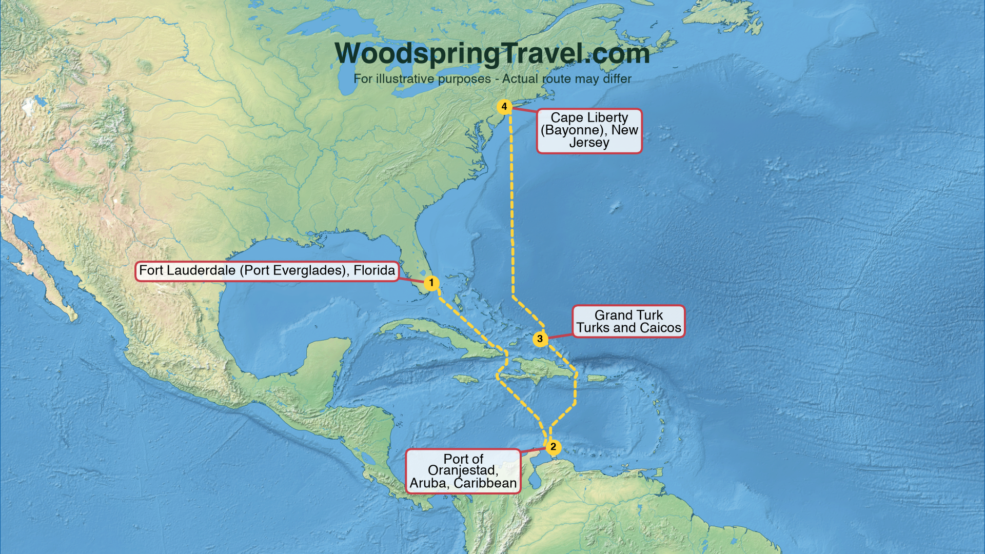 Route Illustration - Actual route may differ