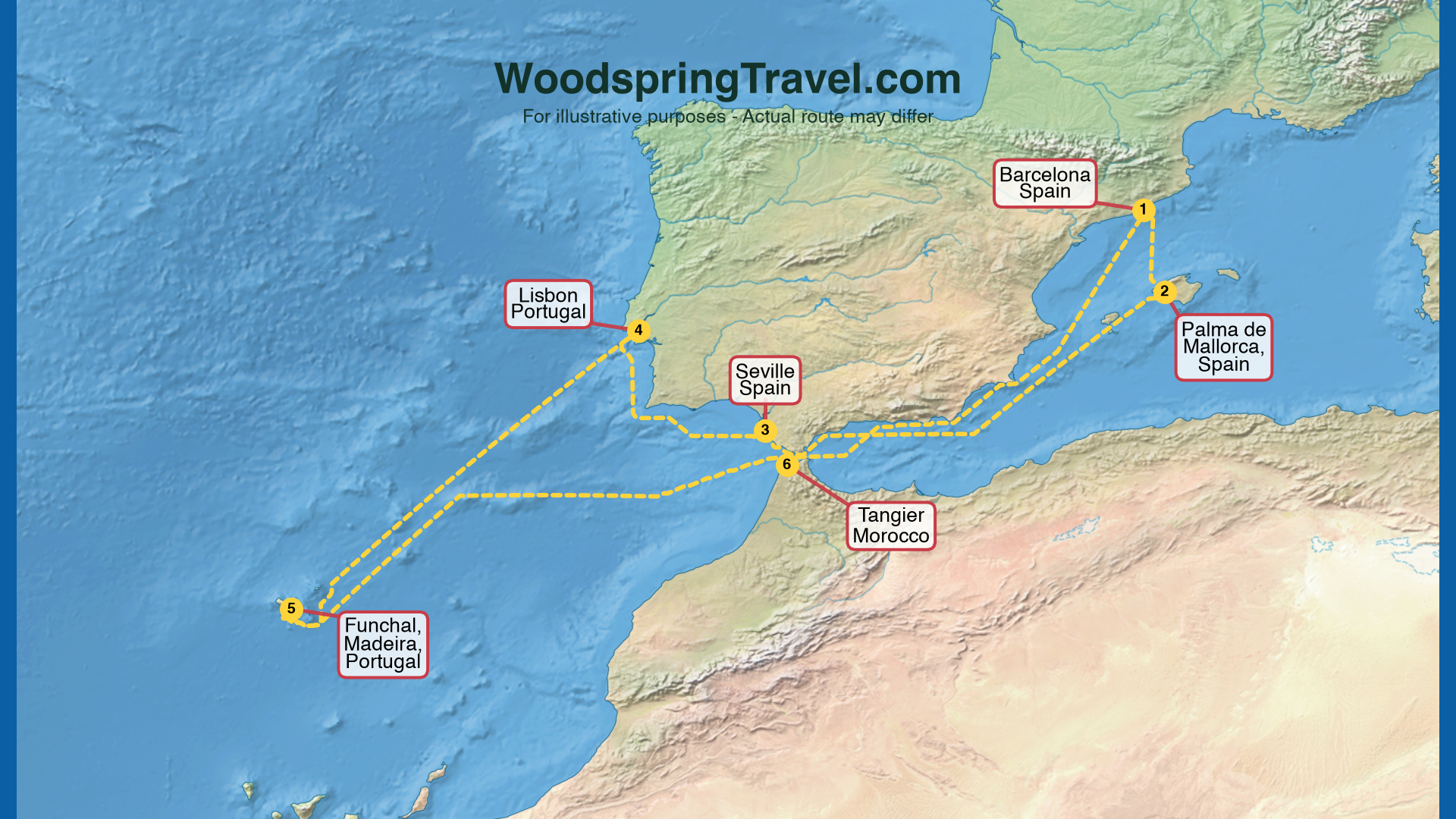 Route Illustration - Actual route may differ
