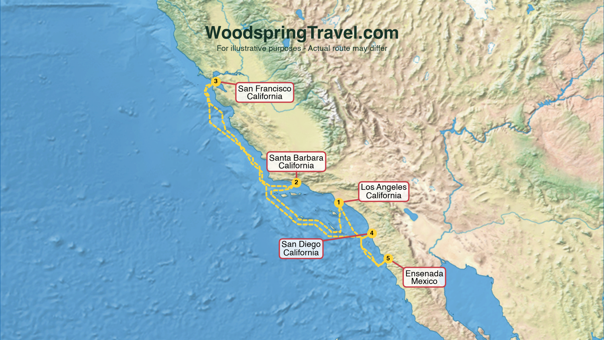 Route Illustration - Actual route may differ