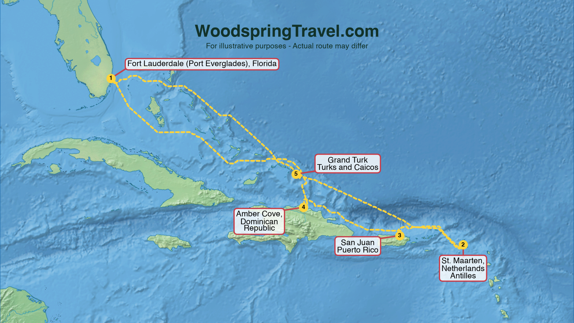 Route Illustration - Actual route may differ