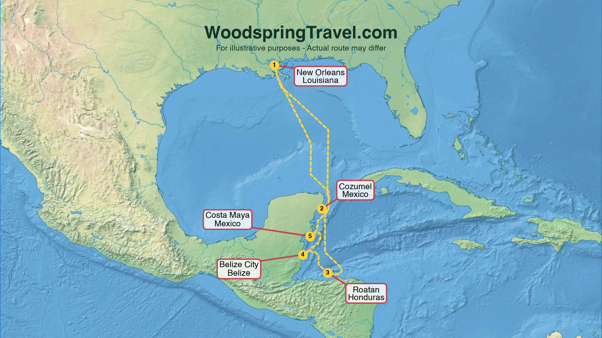 Route Illustration - Actual route may differ