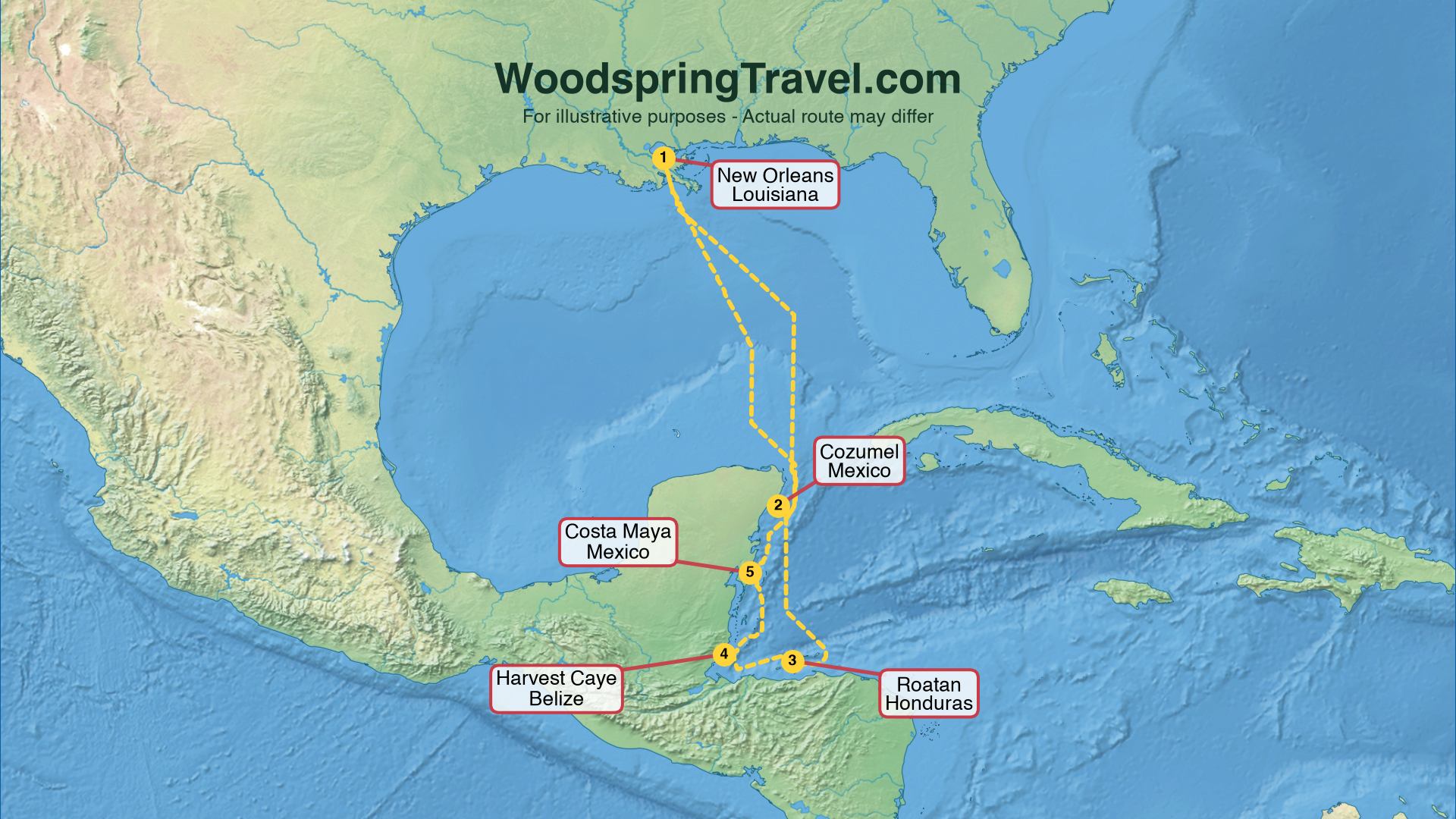 Route Illustration - Actual route may differ