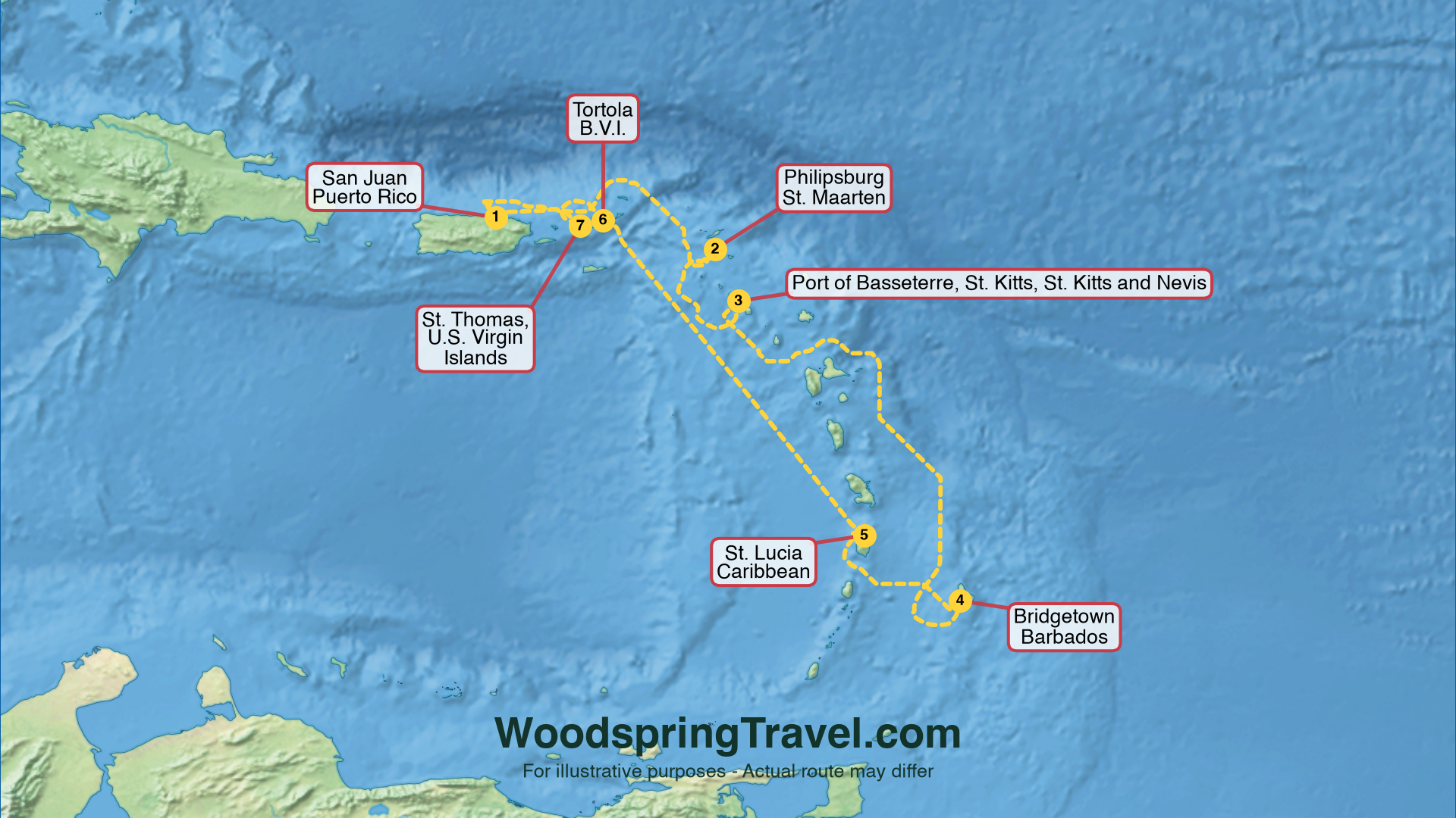 Route Illustration - Actual route may differ