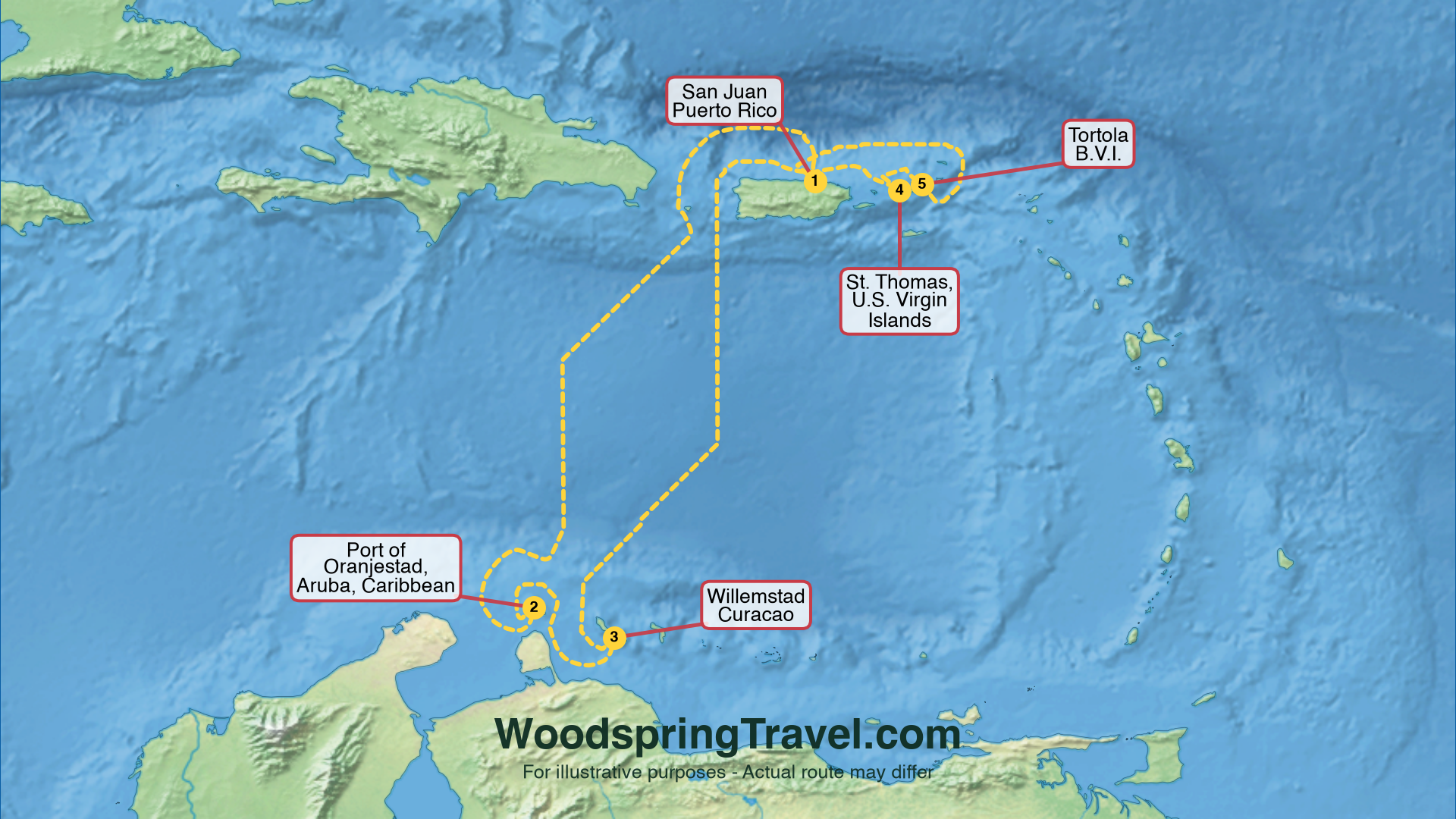 Route Illustration - Actual route may differ