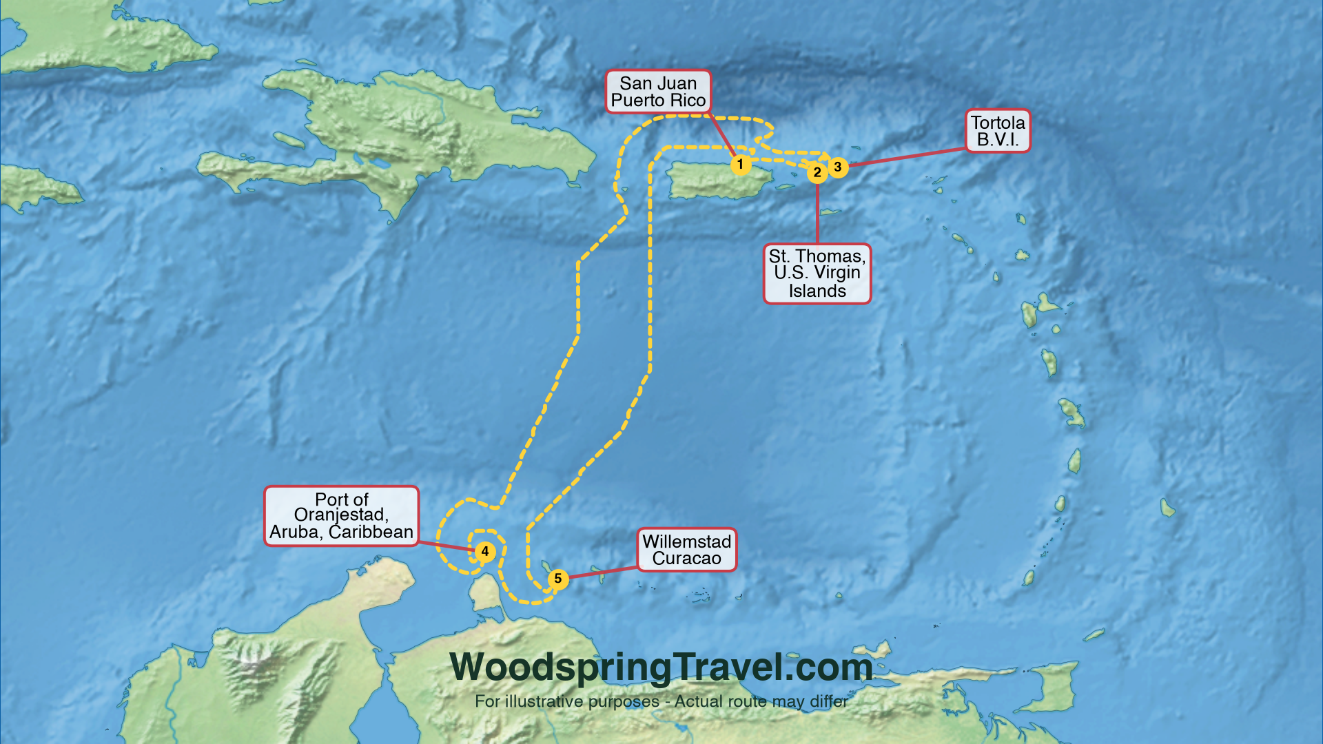 Route Illustration - Actual route may differ