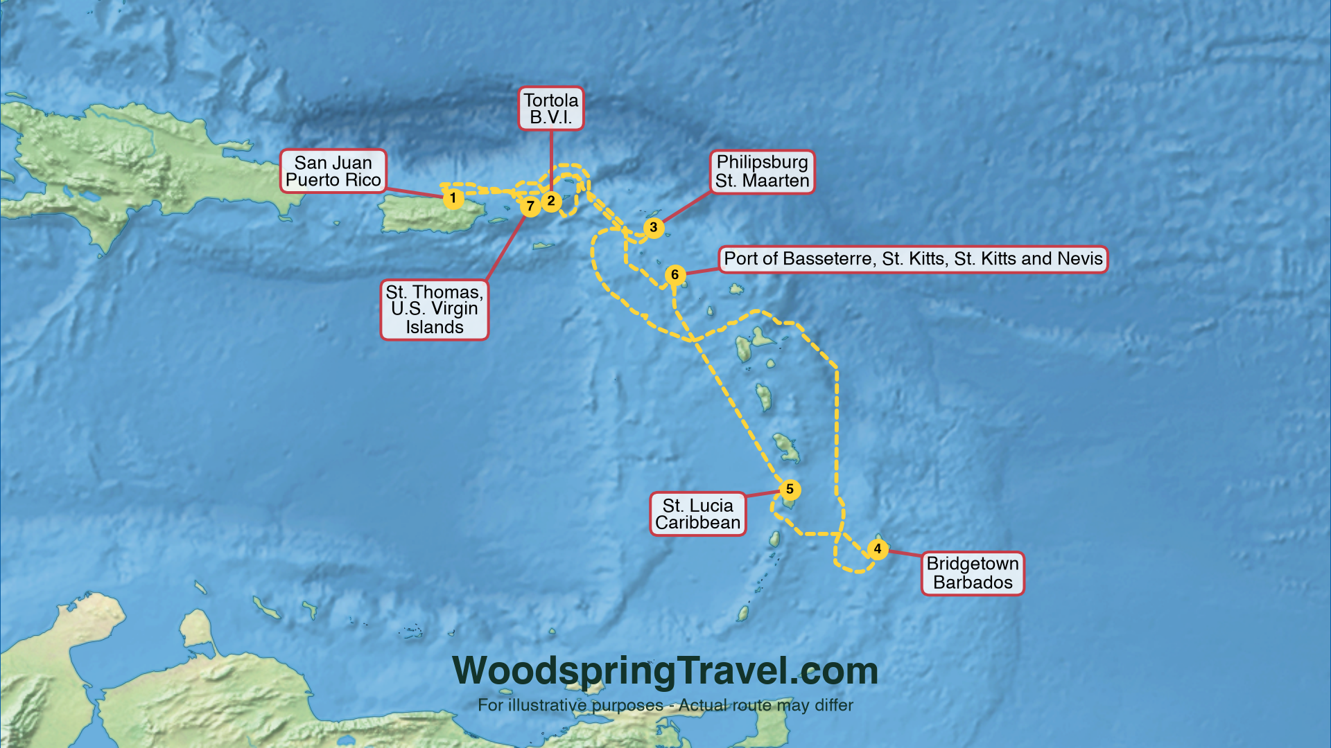 Route Illustration - Actual route may differ