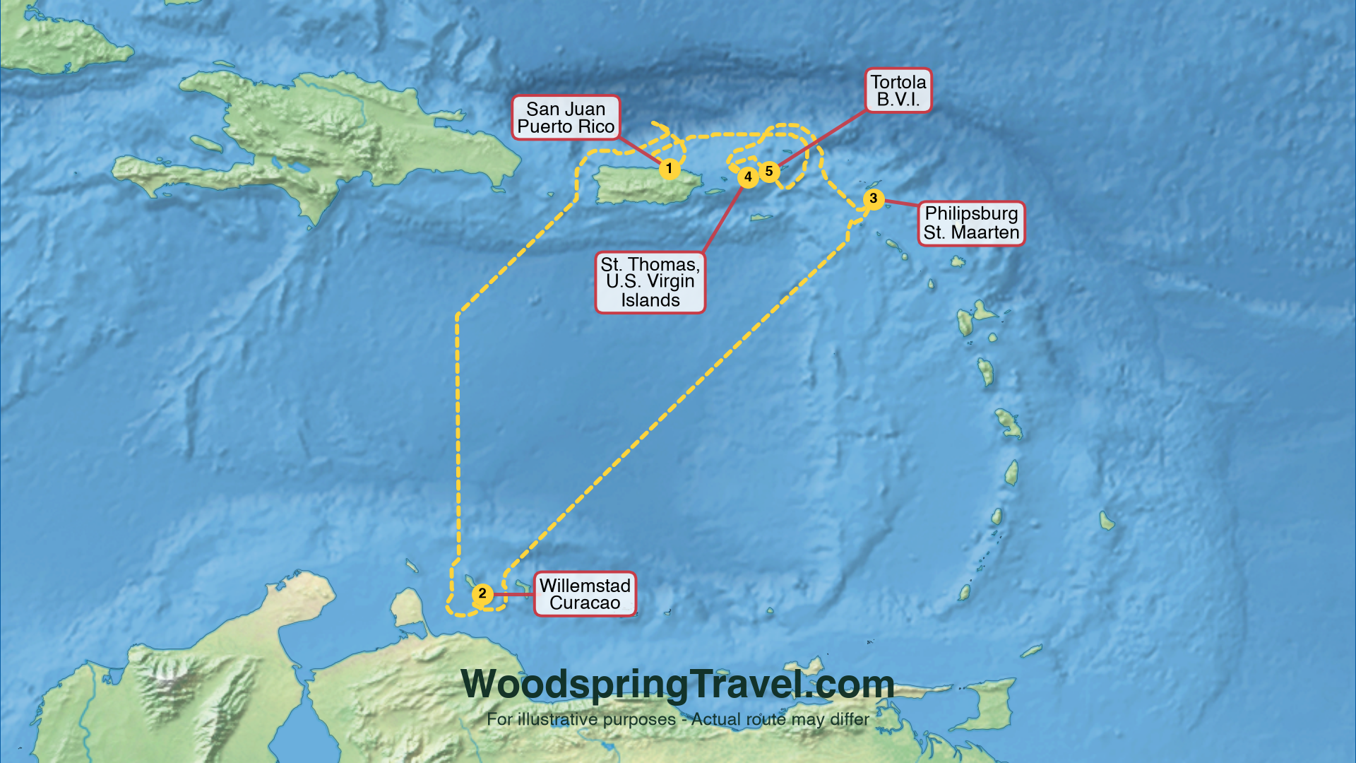 Route Illustration - Actual route may differ
