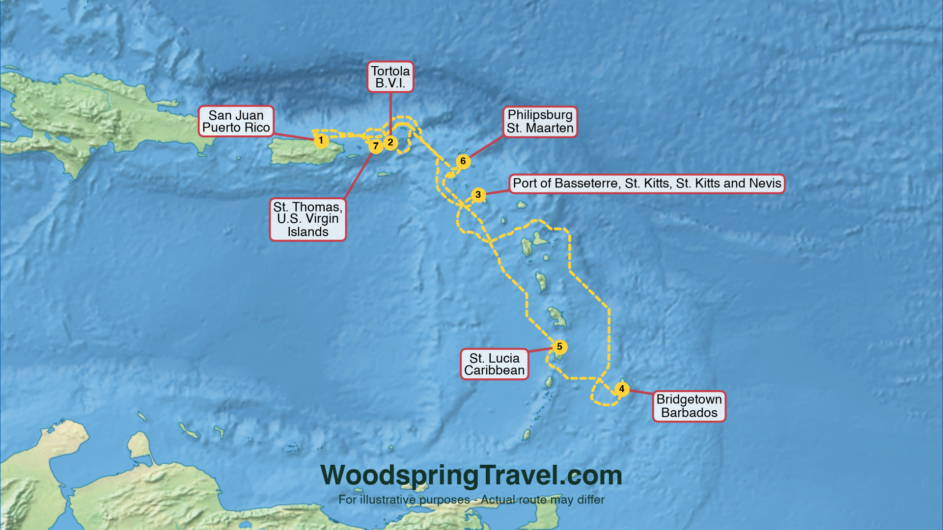 Route Illustration - Actual route may differ