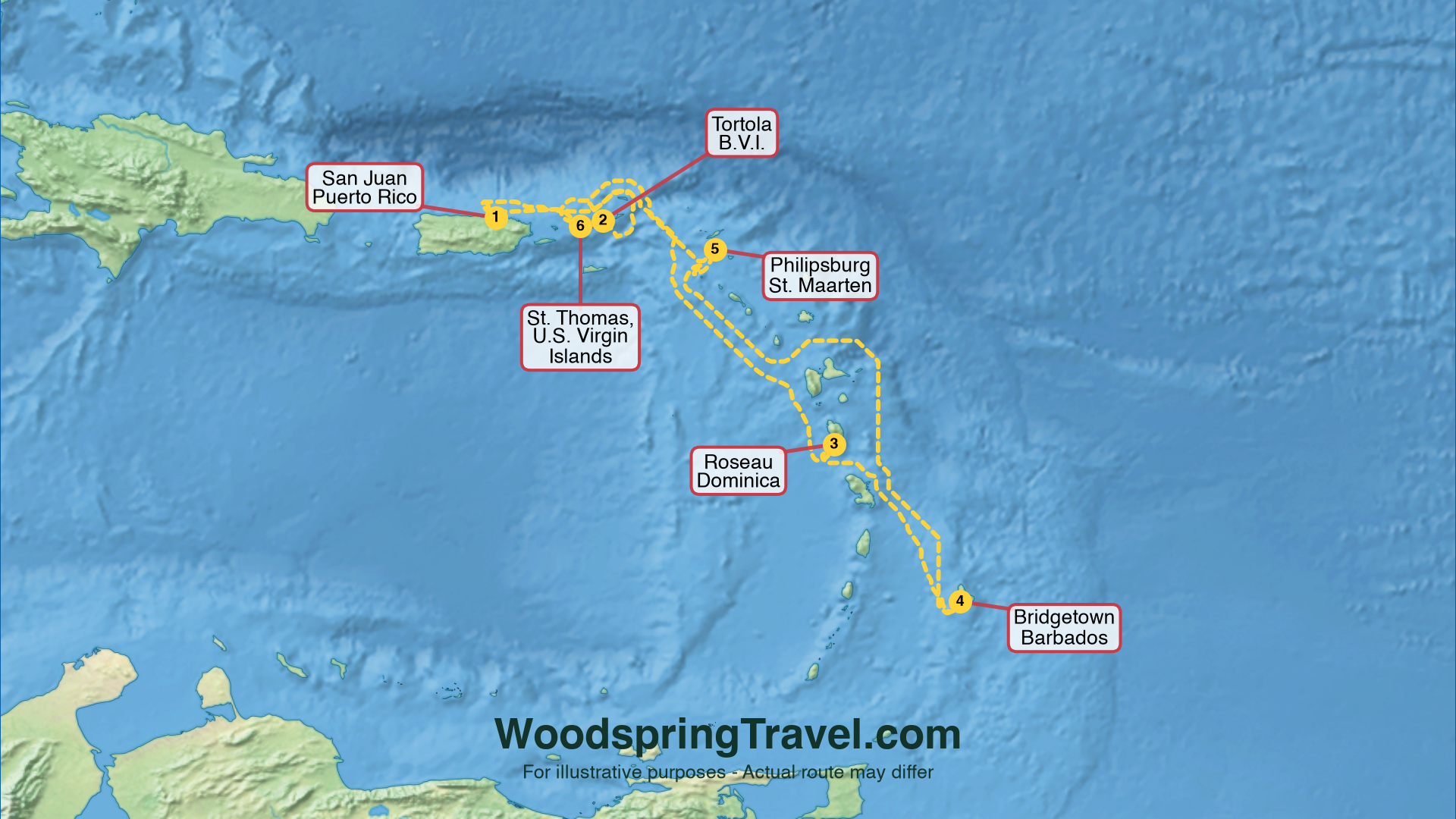Route Illustration - Actual route may differ