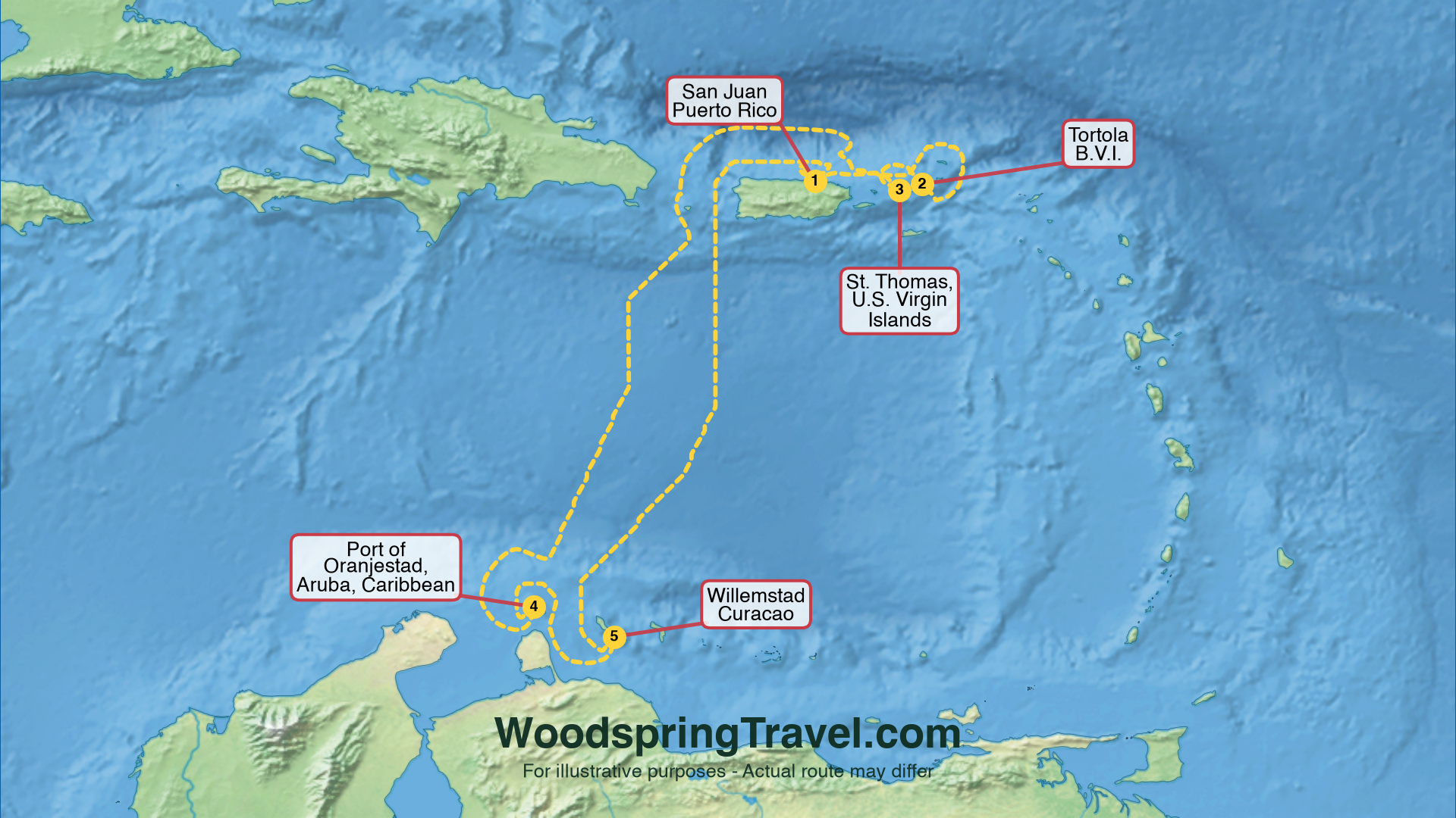 Route Illustration - Actual route may differ