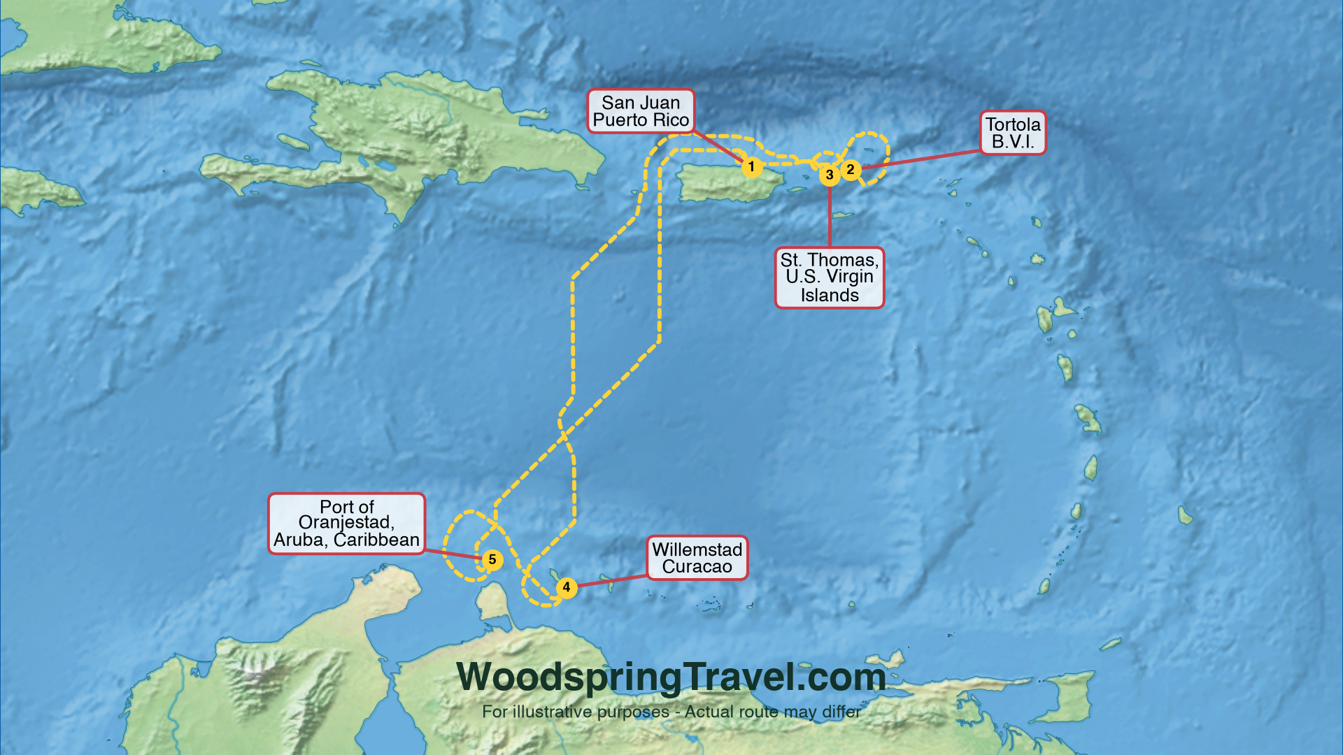 Route Illustration - Actual route may differ