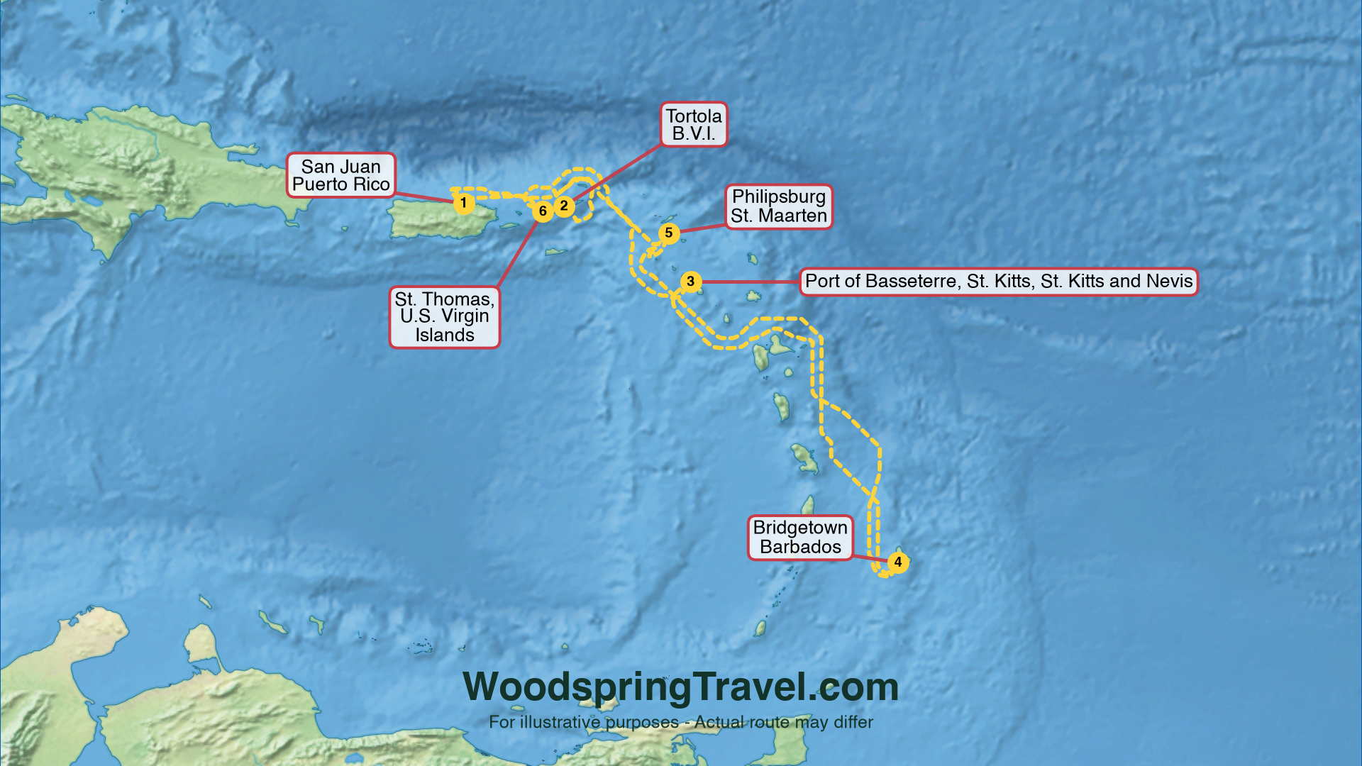 Route Illustration - Actual route may differ