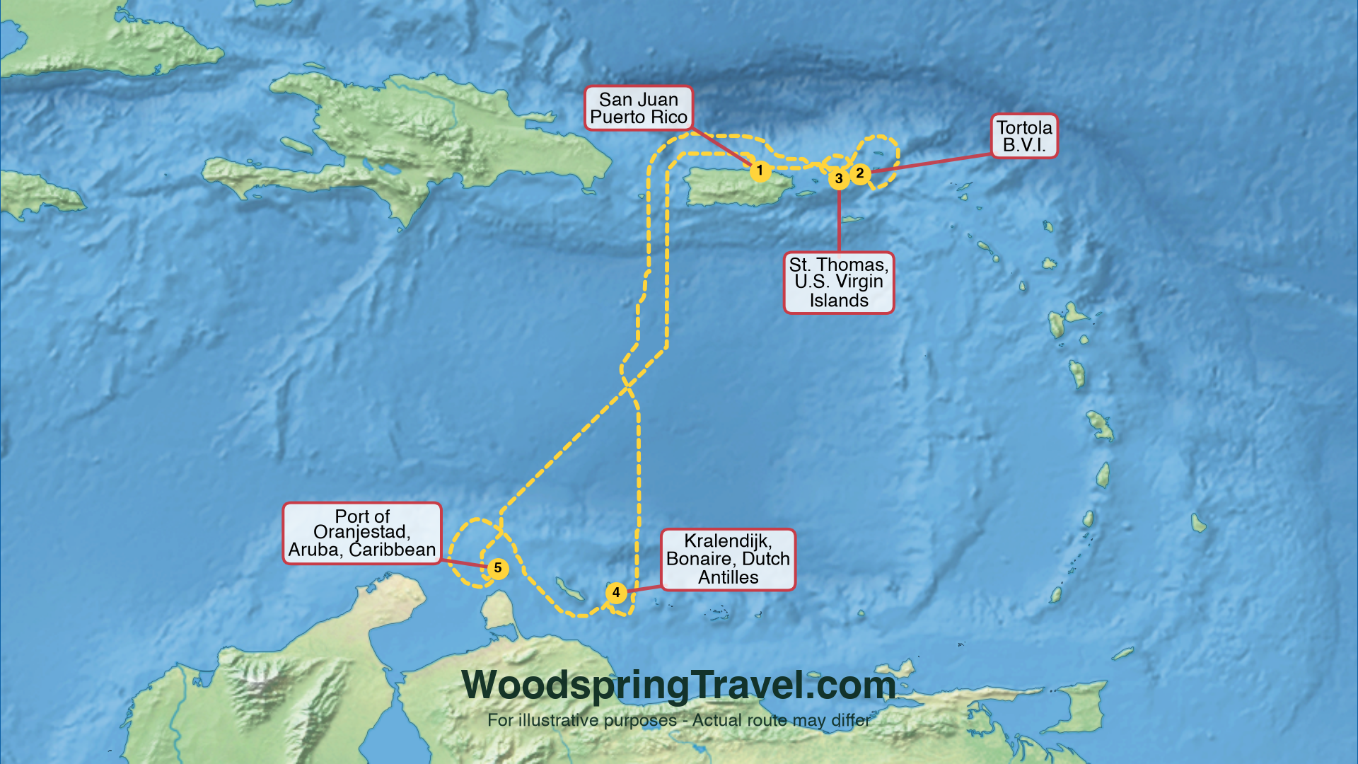 Route Illustration - Actual route may differ