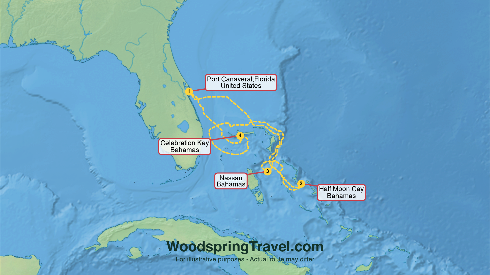 Route Illustration - Actual route may differ