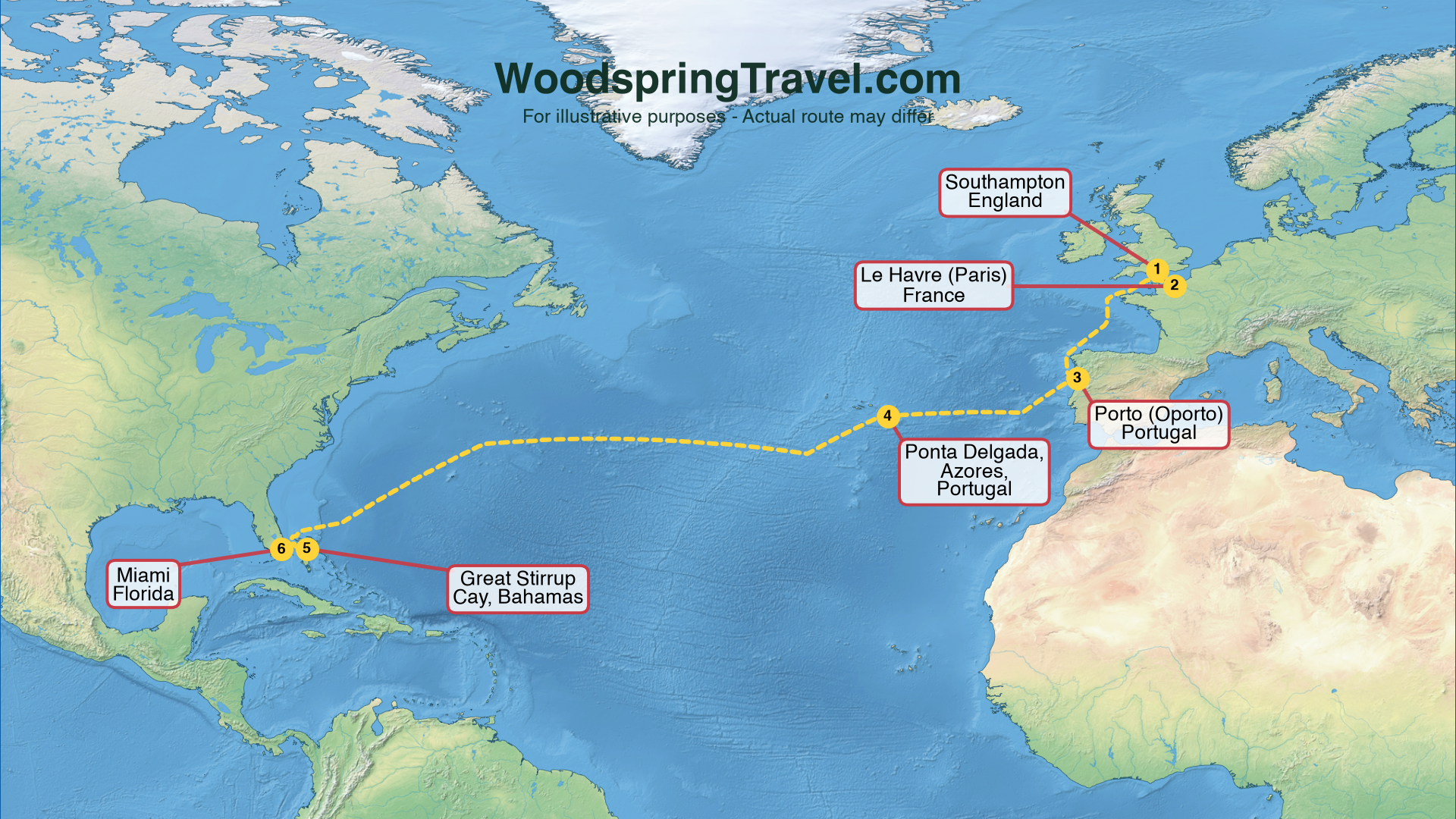 Route Illustration - Actual route may differ Route Illustration - Actual route may differ