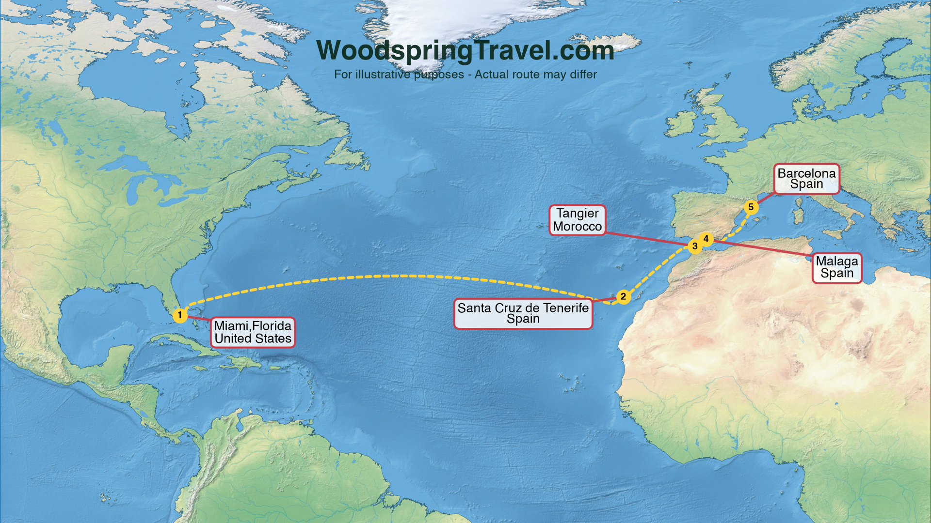 Route Illustration - Actual route may differ