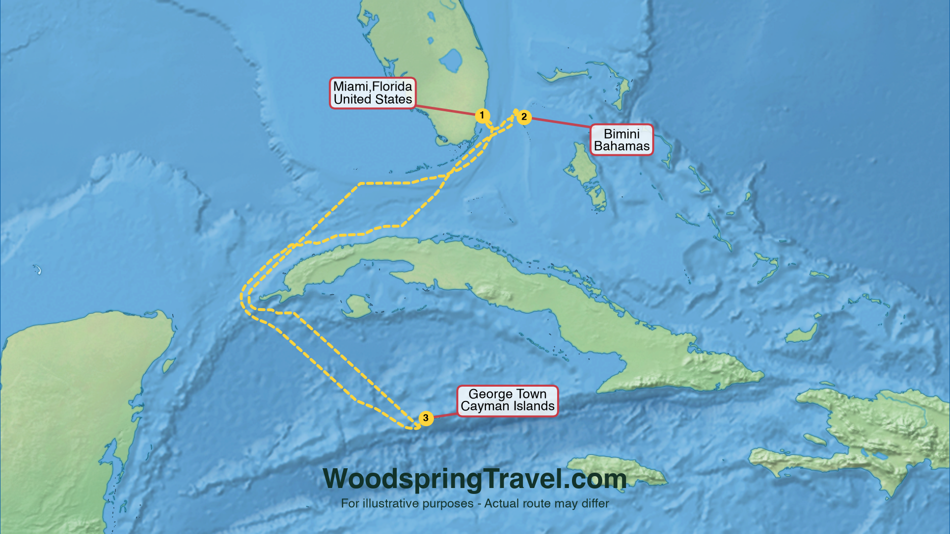 Route Illustration - Actual route may differ