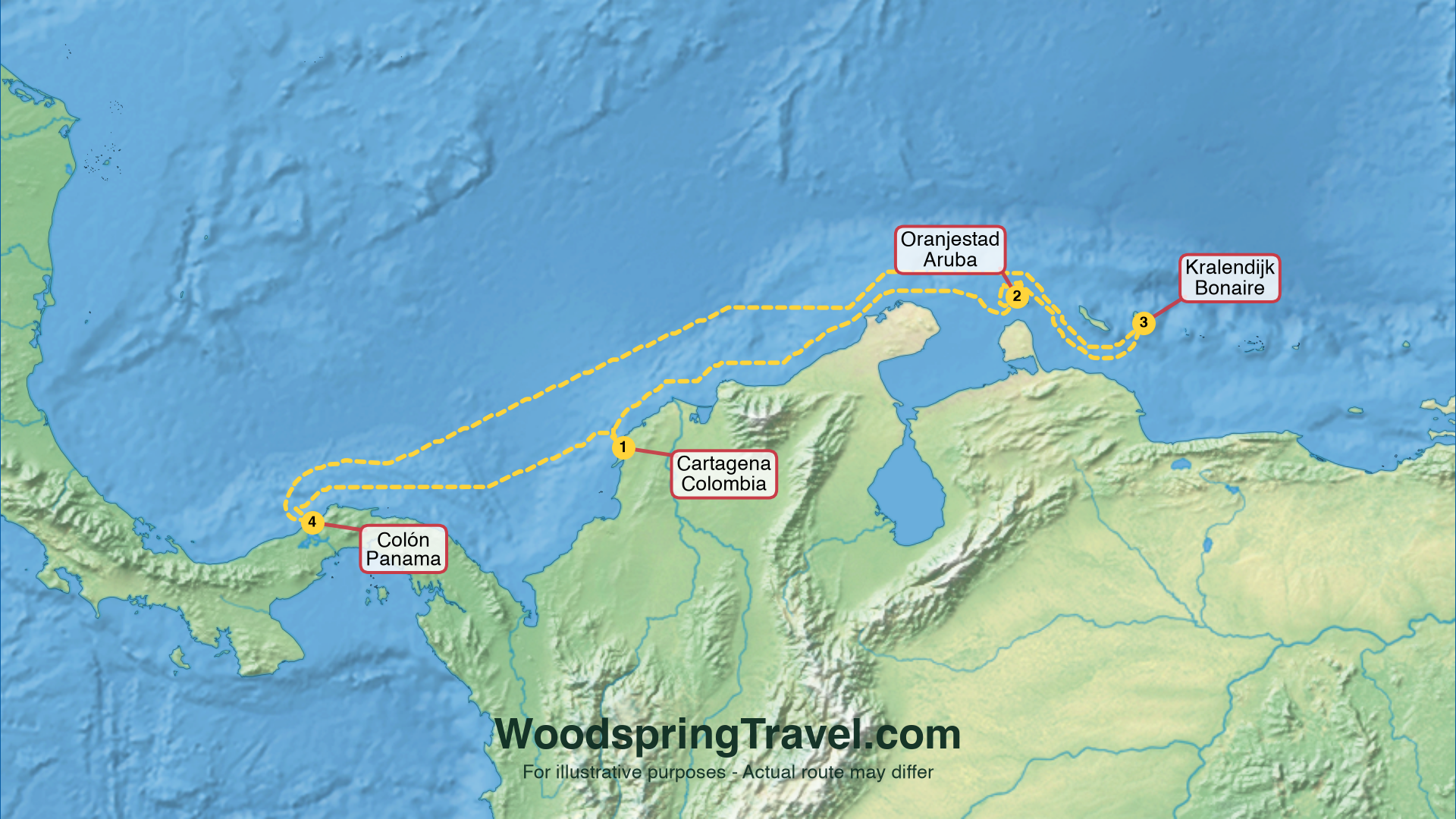 Route Illustration - Actual route may differ