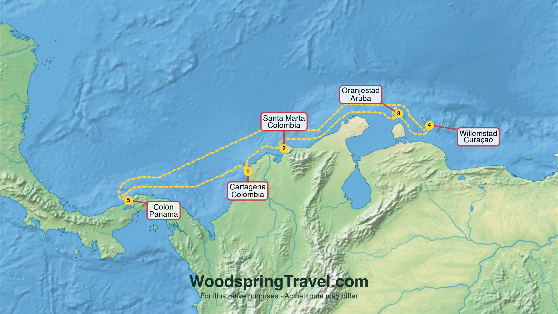 Route Illustration - Actual route may differ