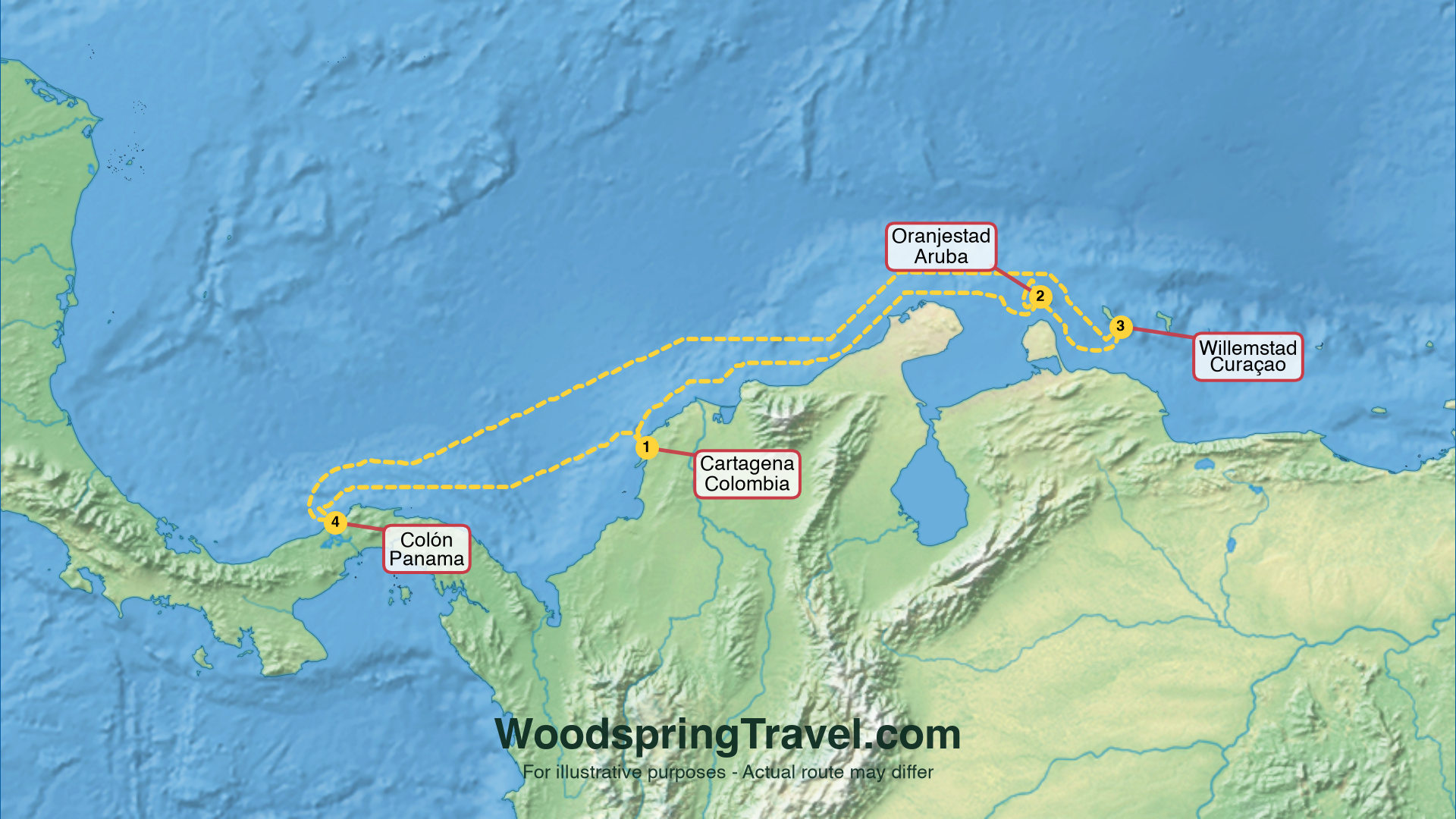 Route Illustration - Actual route may differ