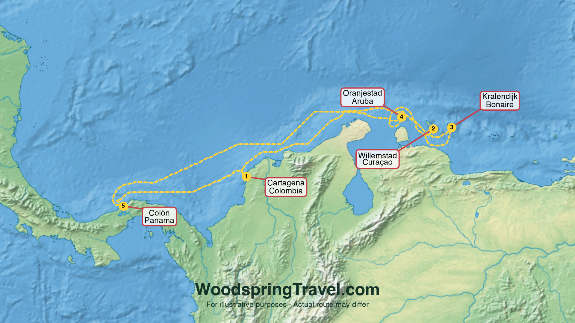 Route Illustration - Actual route may differ